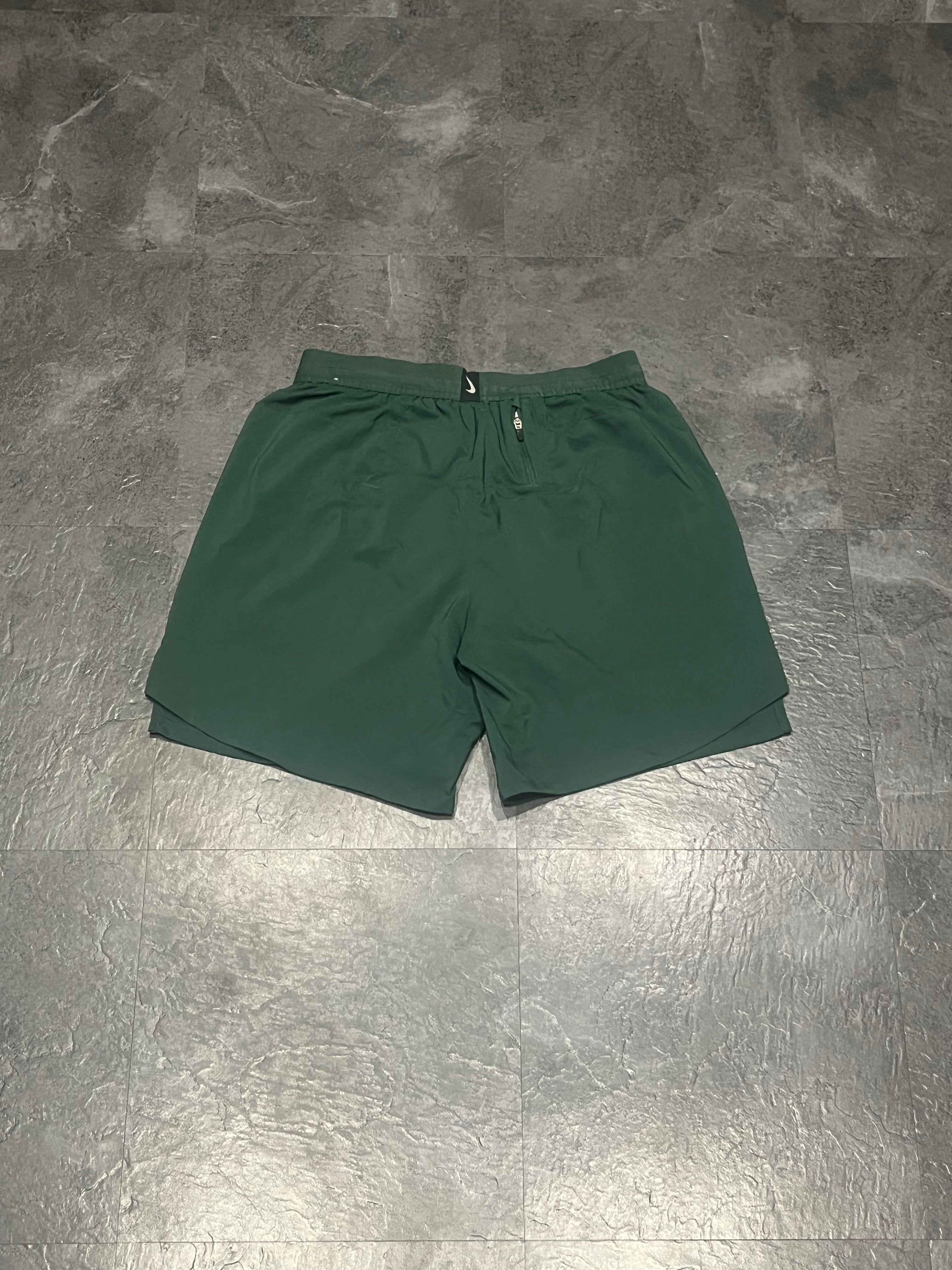 Green Nike Men’s Dri Fit Flex Stride 7” Brief Lined Running Shorts