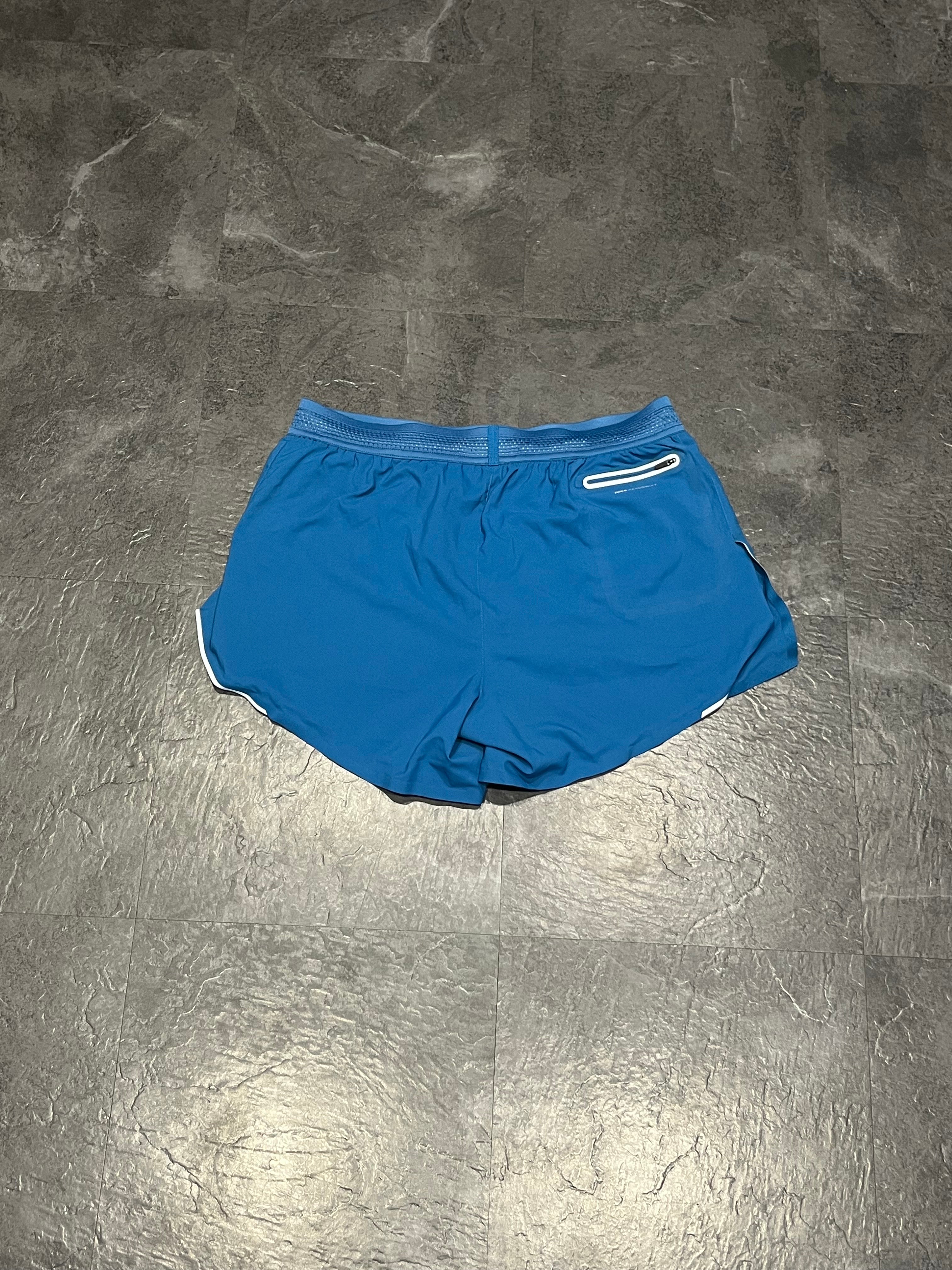 Blue Nike Men’s Dri Fit AeroSwift Pro Elite Racing 4” Split Shorts