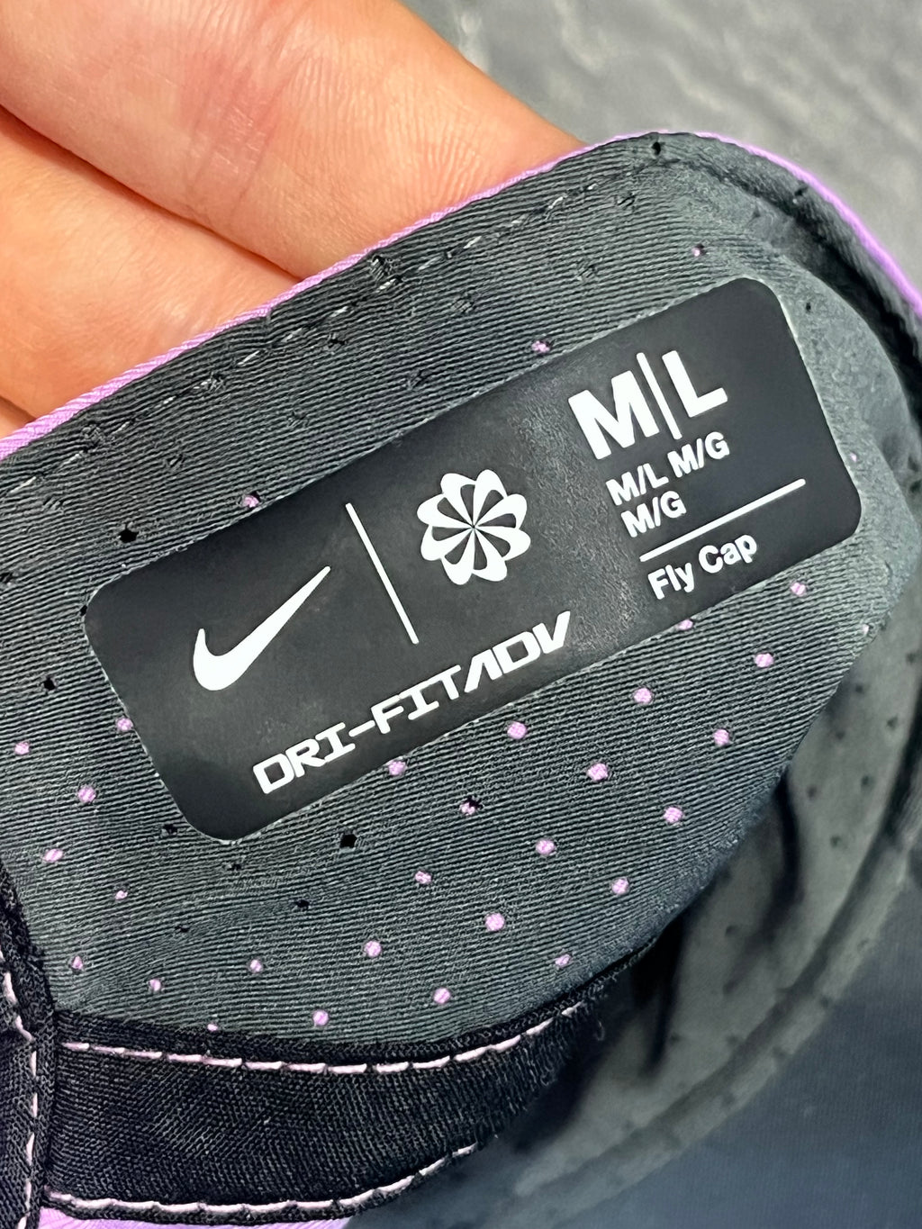 Purple Nike Dri Fit ADV Fly Running Cap - Unisex
