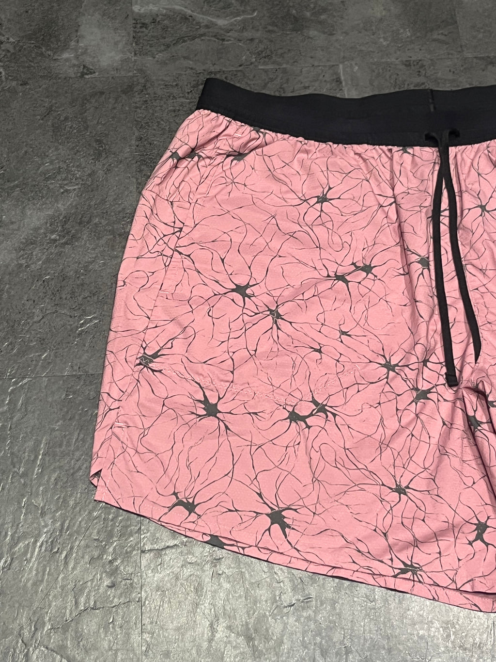 Pink/Black Nike Men’s Dri Fit Stride D.Y.E 7” Running Shorts