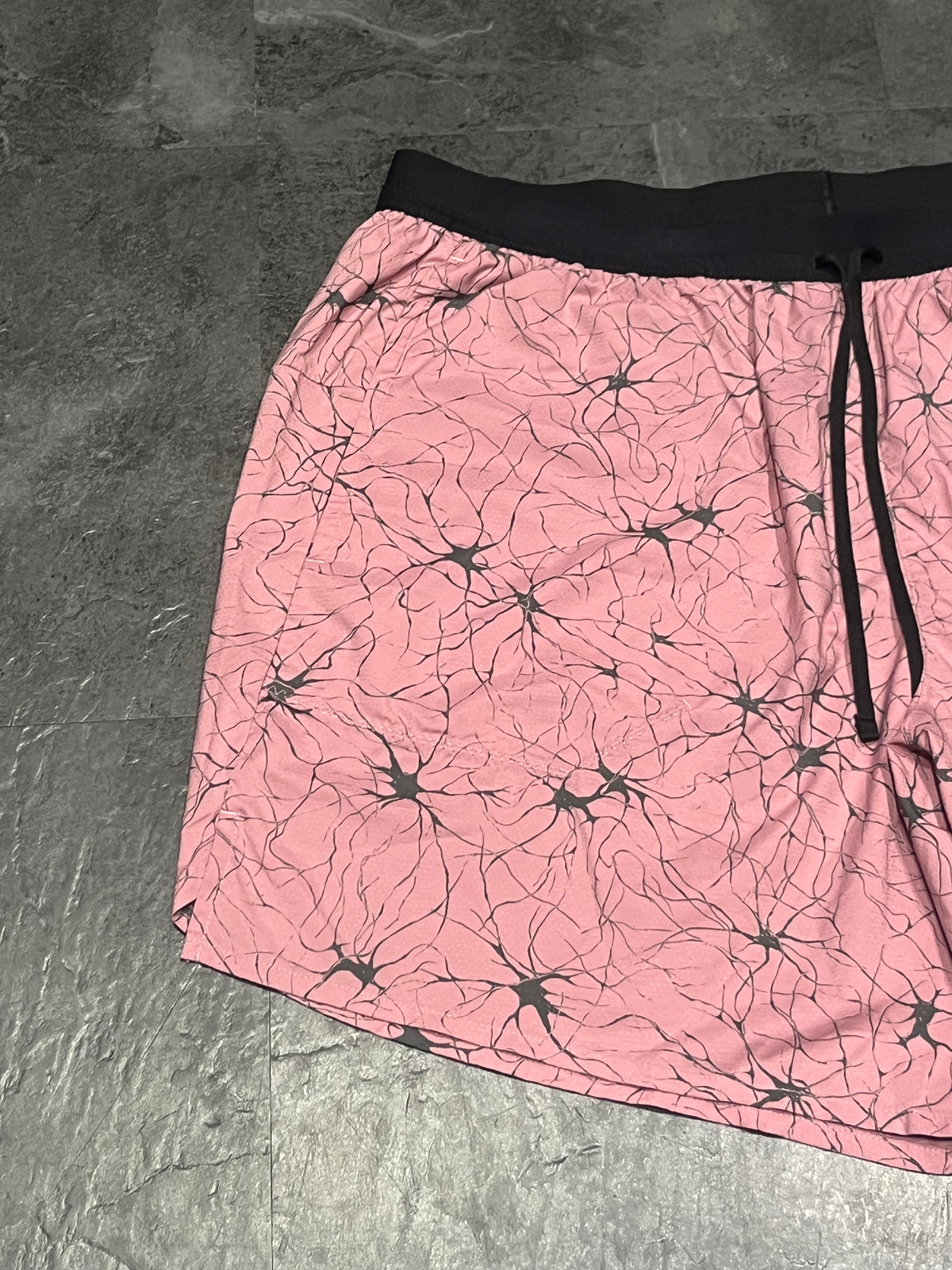 Pink/Black Nike Men’s Dri Fit Stride D.Y.E 7” Running Shorts