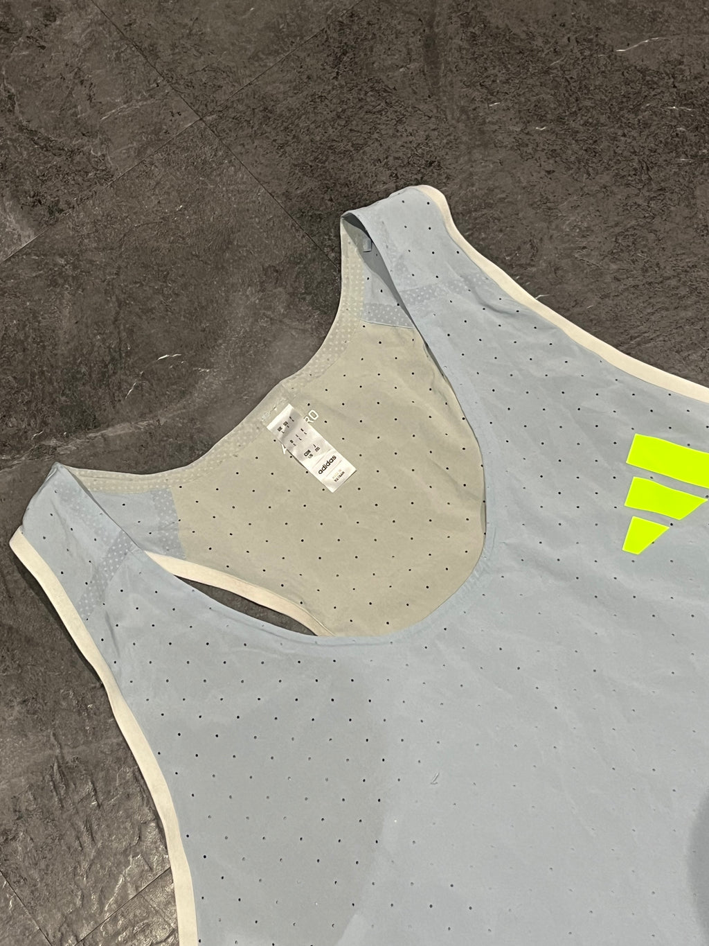 Light Blue Adidas Adizero Men’s Promo Racing Singlet