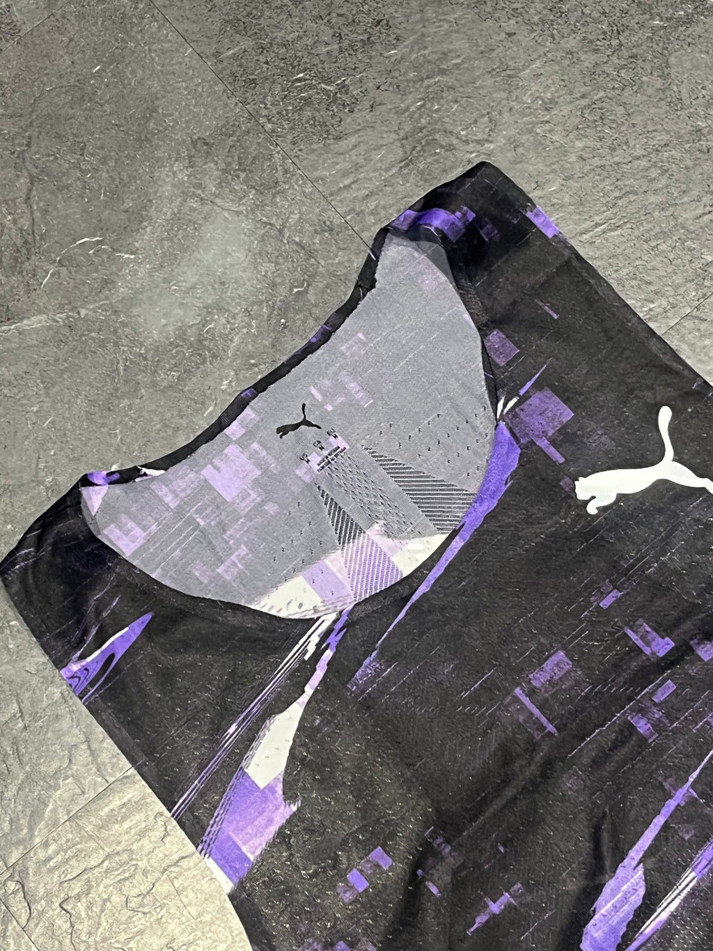 Black/Purple Puma Men’s Ultraspun Racing Singlet