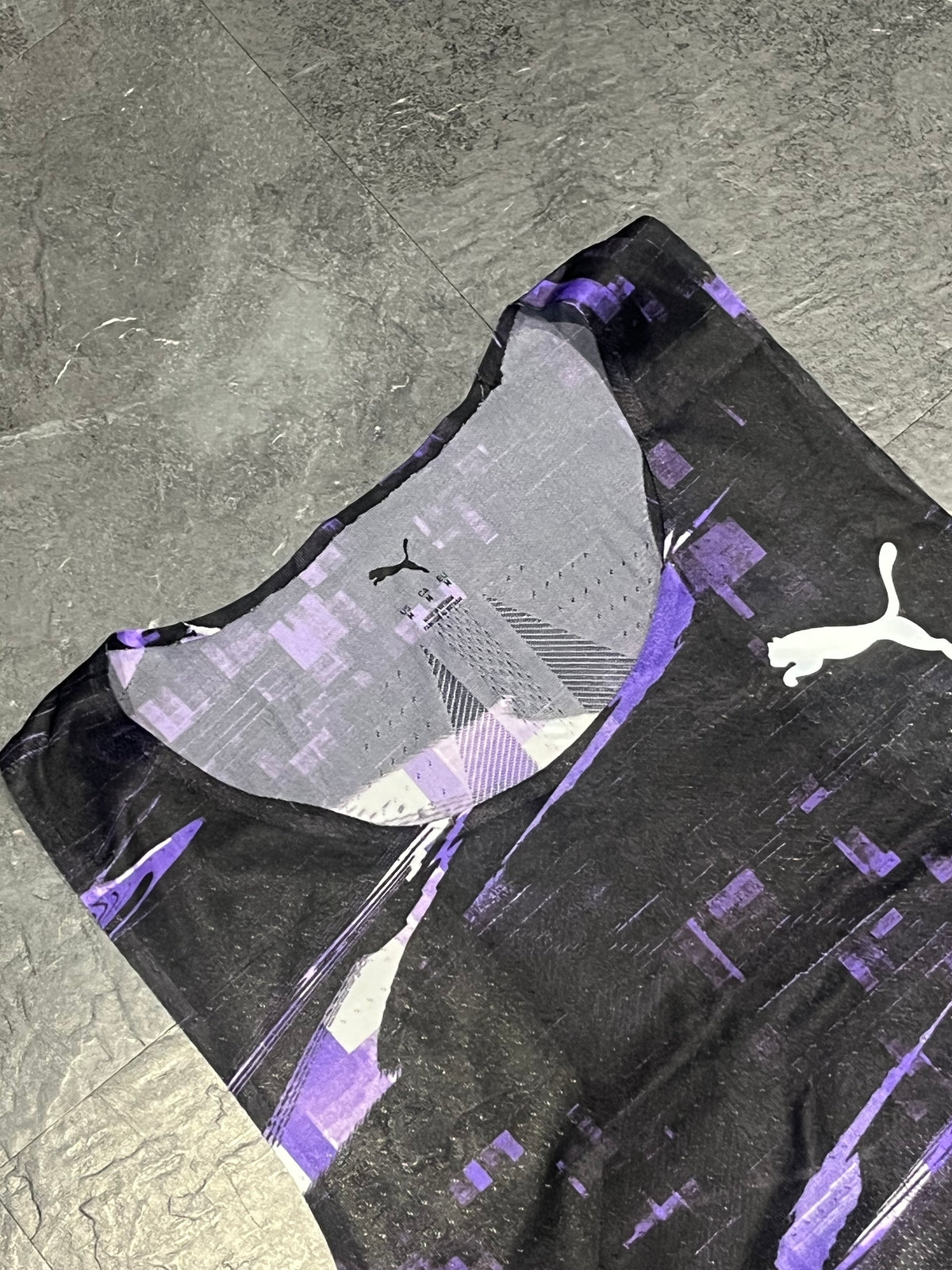 Black/Purple Puma Men’s Ultraspun Racing Singlet