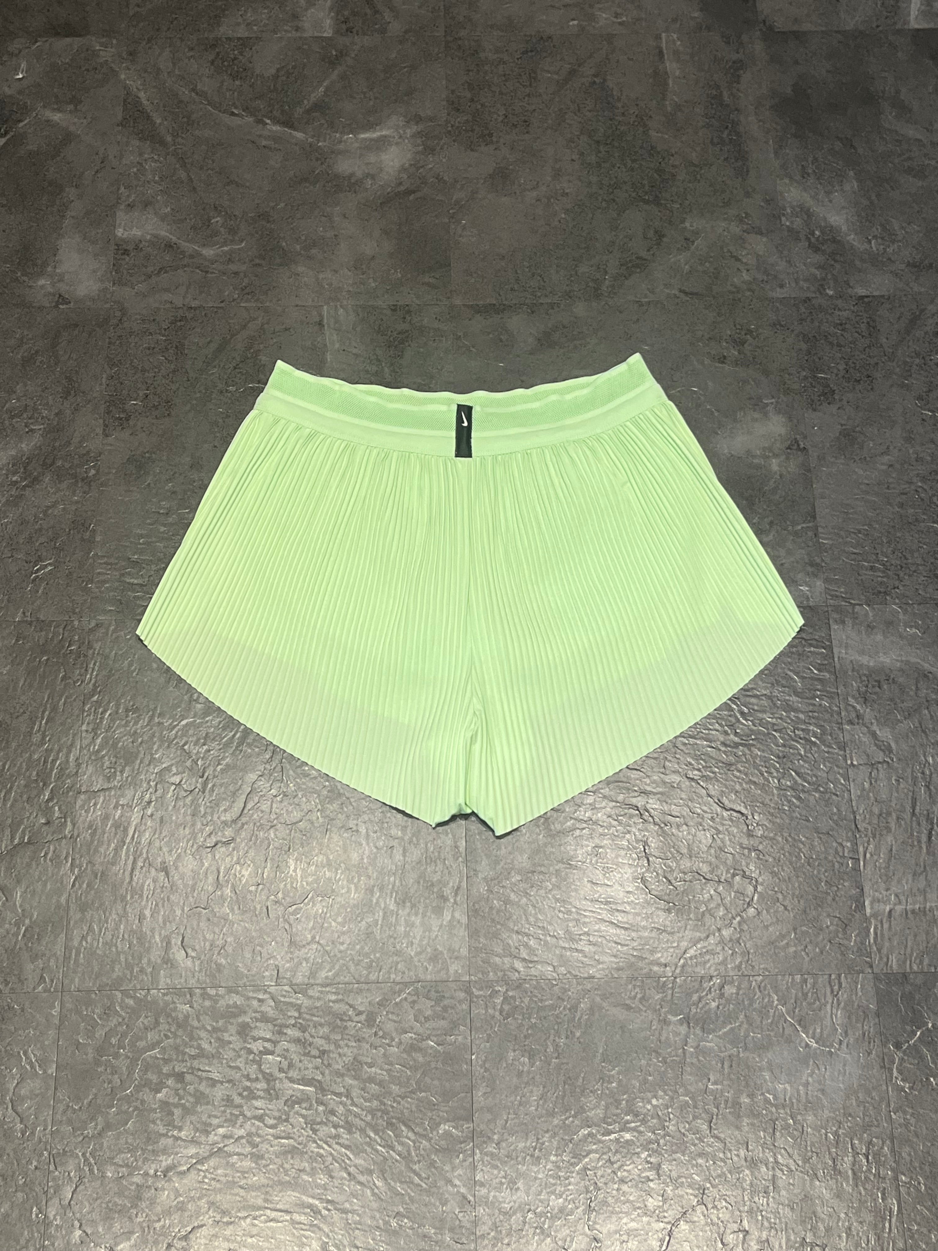 Vapour Green Nike Women’s Dri Fit ADV Aeroswift 3” Racing Split Shorts