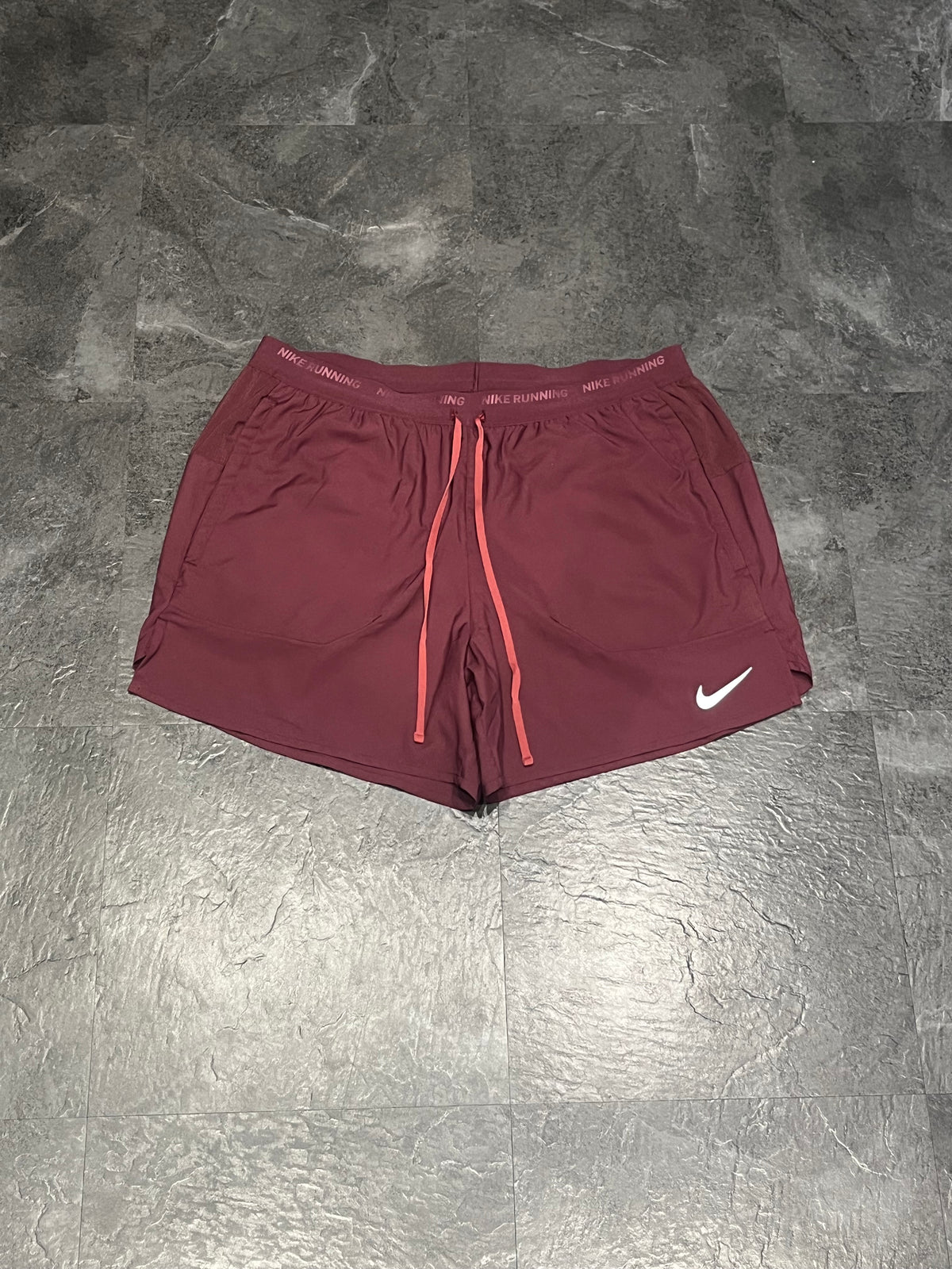 Dark Burgundy Nike Men’s Dri Fit Flex Stride 5” Brief Lined Running Shorts