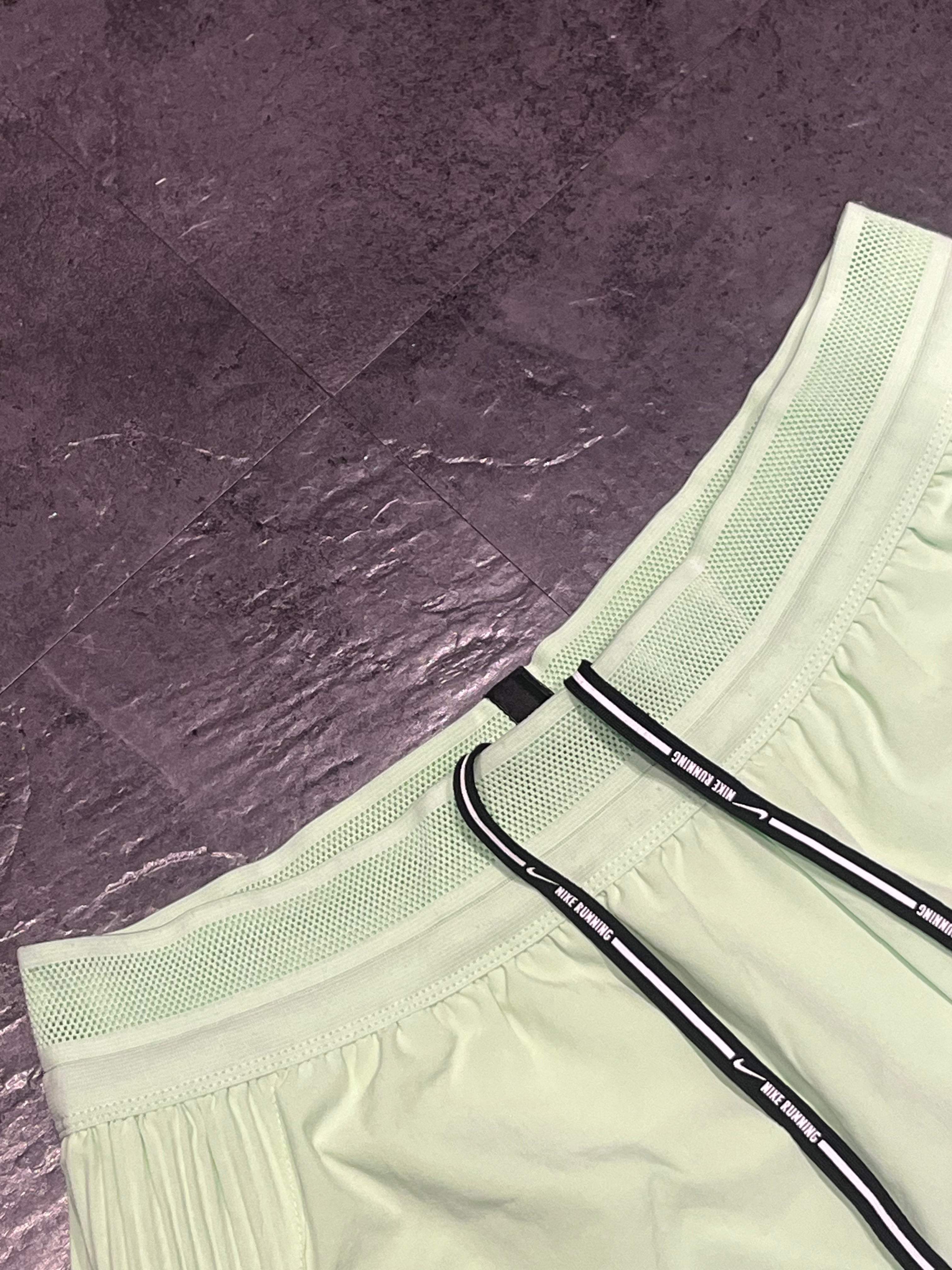 Vapour Green Nike Women’s Dri Fit ADV Aeroswift 3” Racing Split Shorts