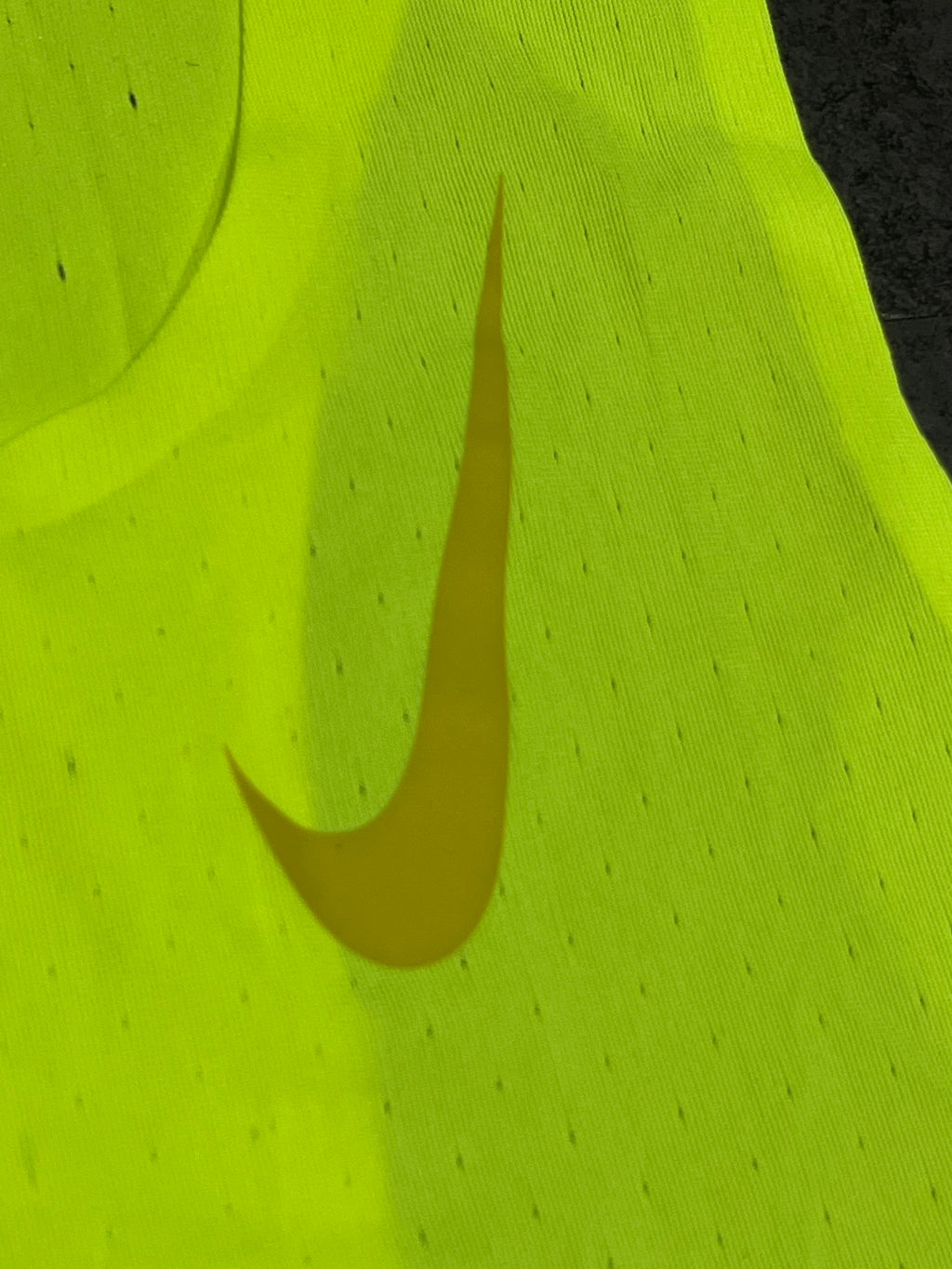 Neon Yellow Nike Men’s Dri Fit ADV Racing Singlet