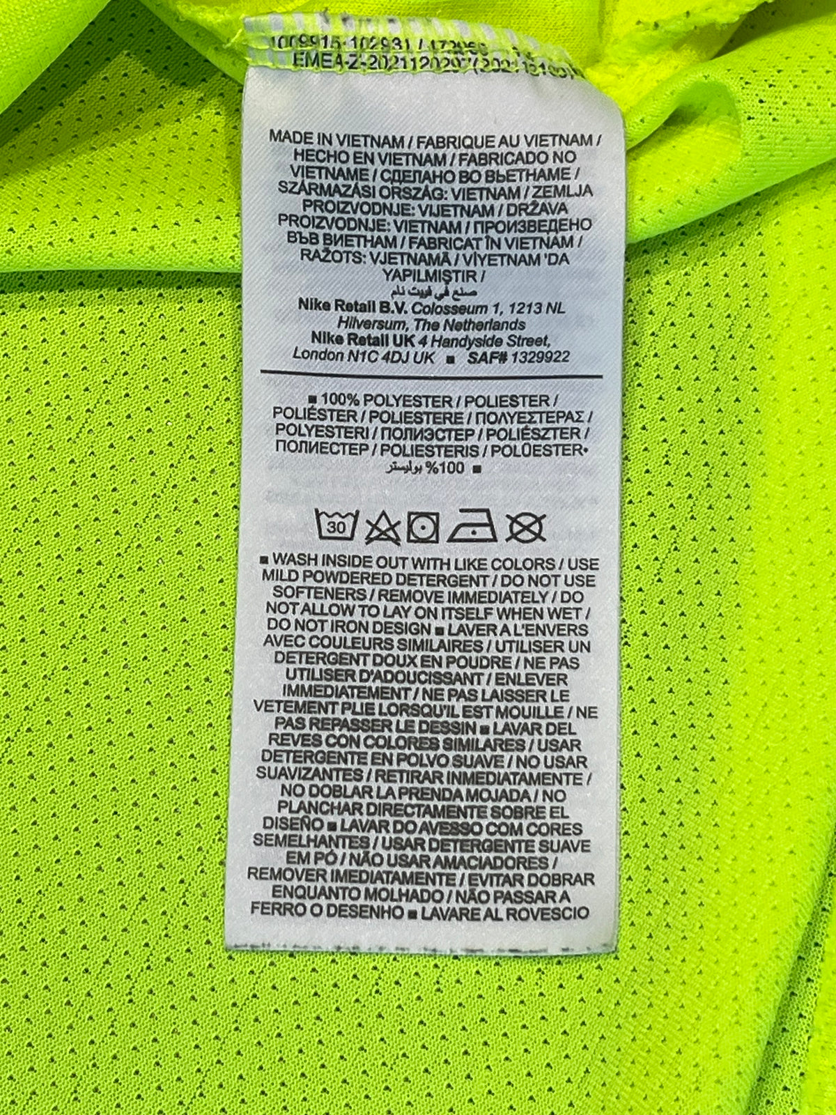 Neon Nike Men’s Dri Fit Miler Long Sleeve Running Top