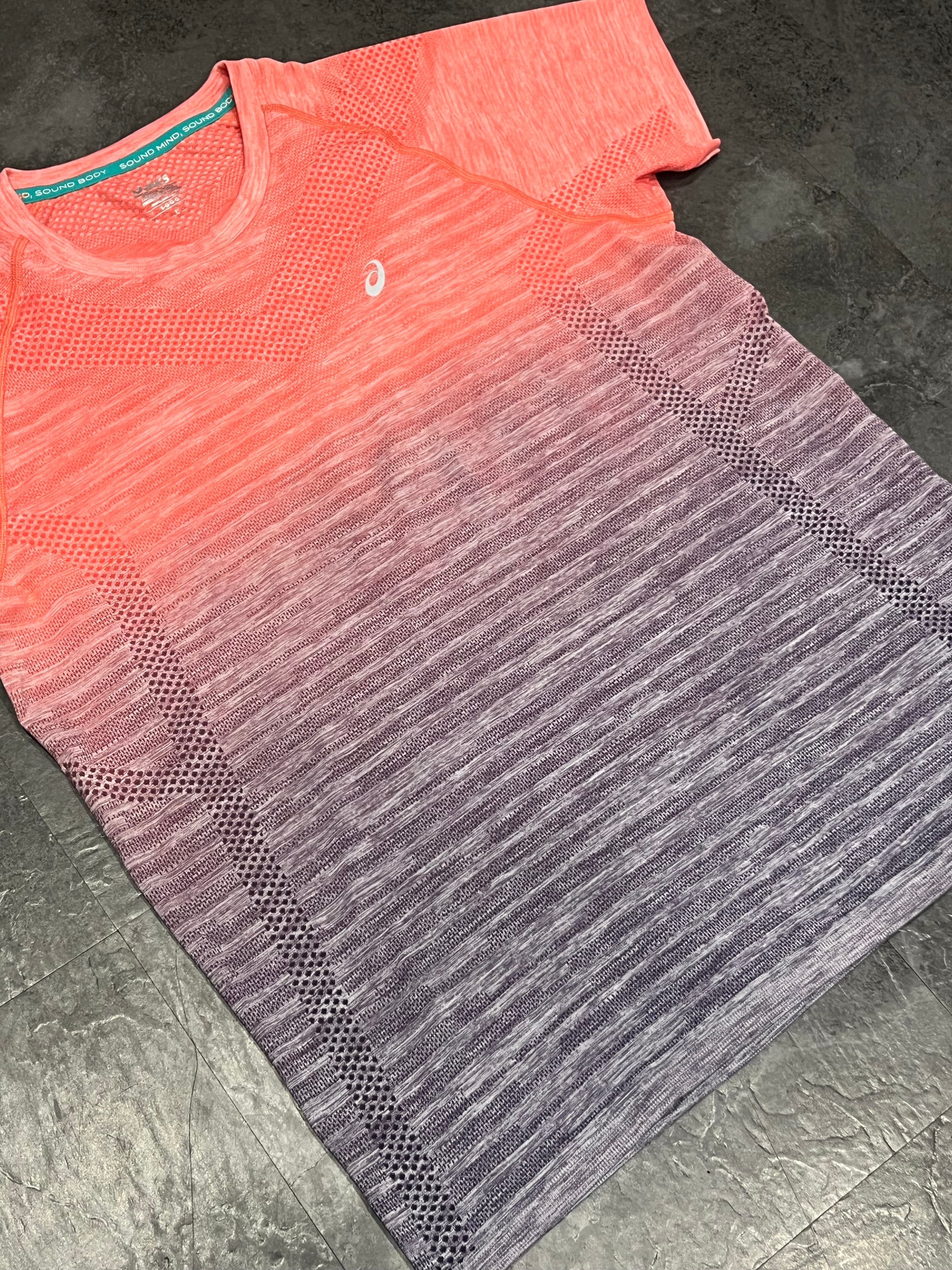 Coral Reef & Purple ASICS Women’s Actibreeze Seamless T Shirt