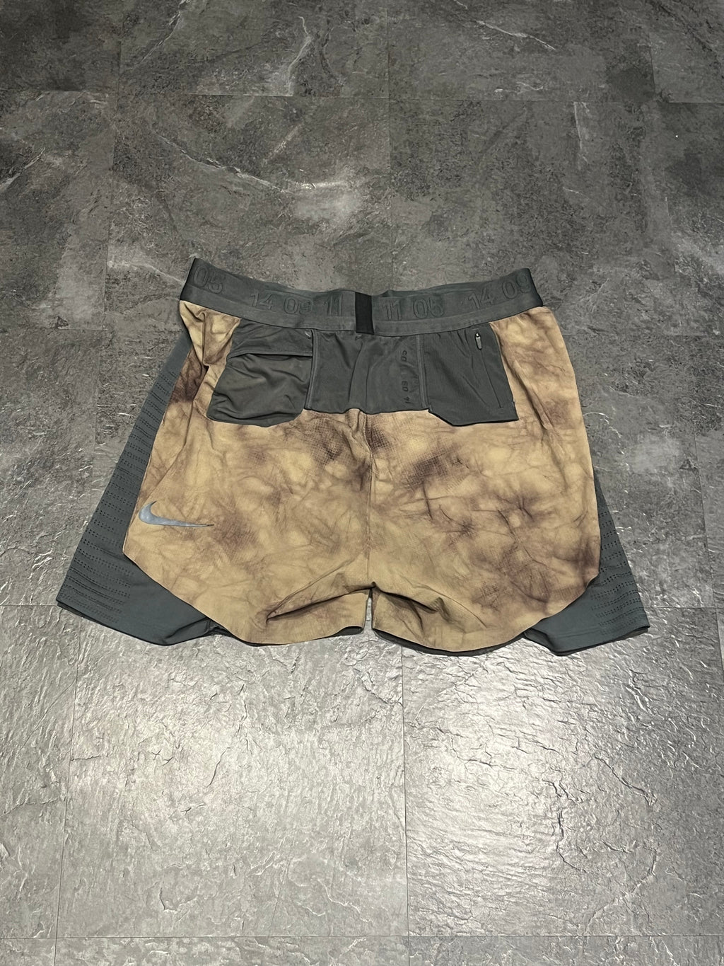 Tie Dye Nike Men’s Dri Fit Tech Pack 2IN1 Running Shorts