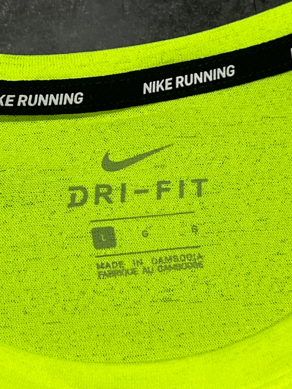 Volt Yellow Nike Men’s Dri Fit Miler Running Vest