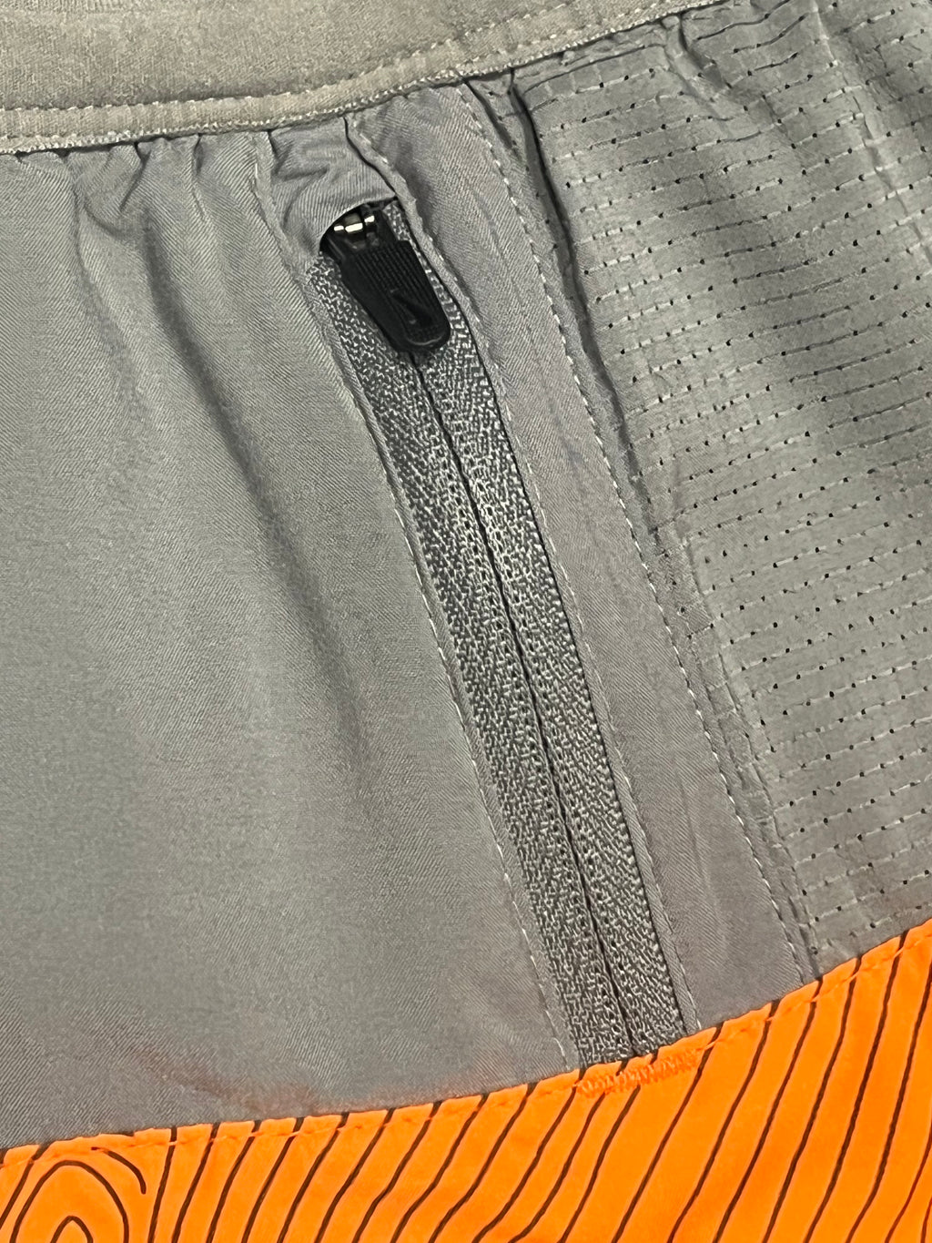 Orange Nike Men’s Dri Fit Trail 5” Brief Lined Running Shorts