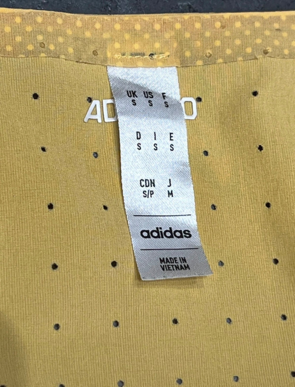 Yellow Adidas Adizero Men’s Racing Singlet