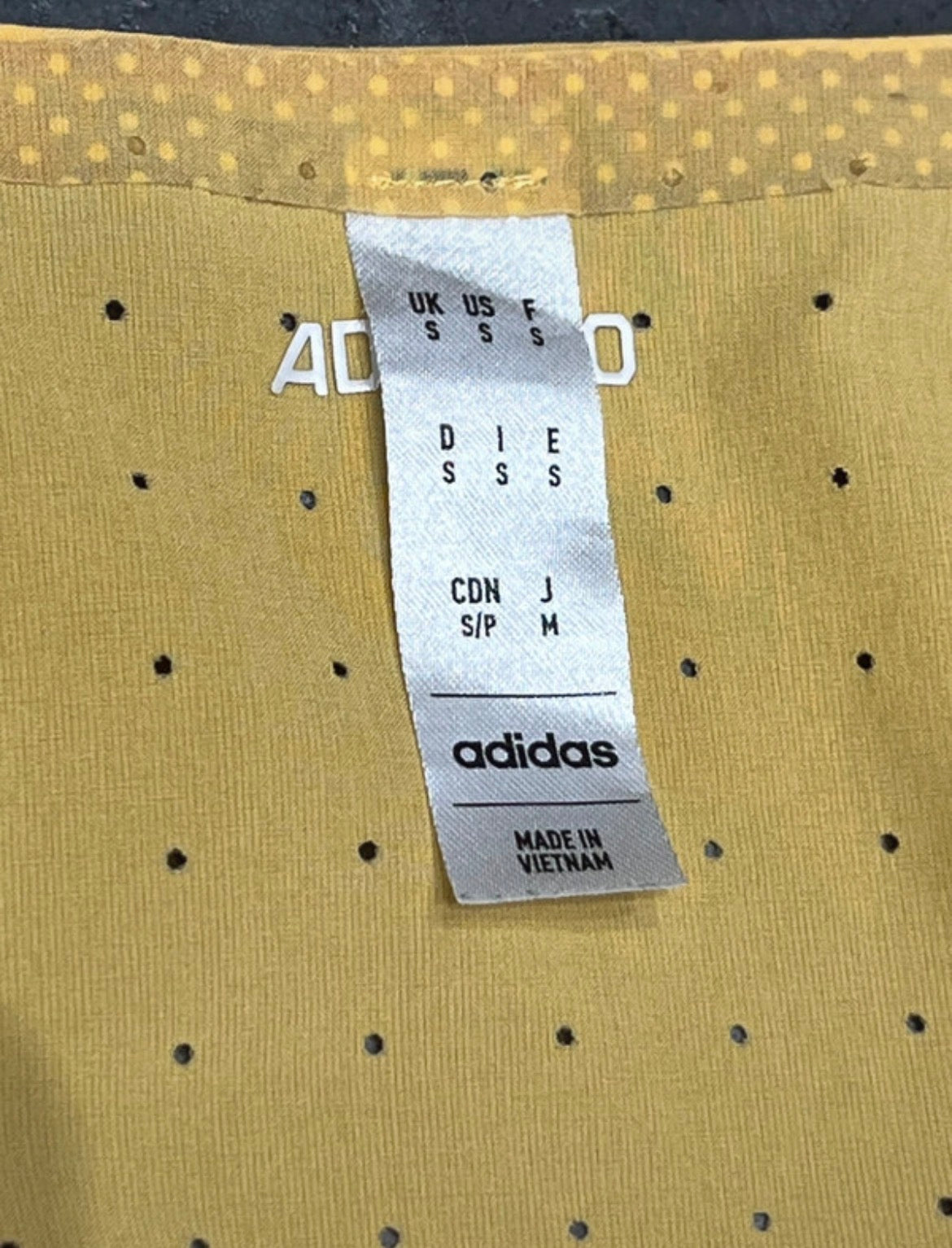 Yellow Adidas Adizero Men’s Racing Singlet