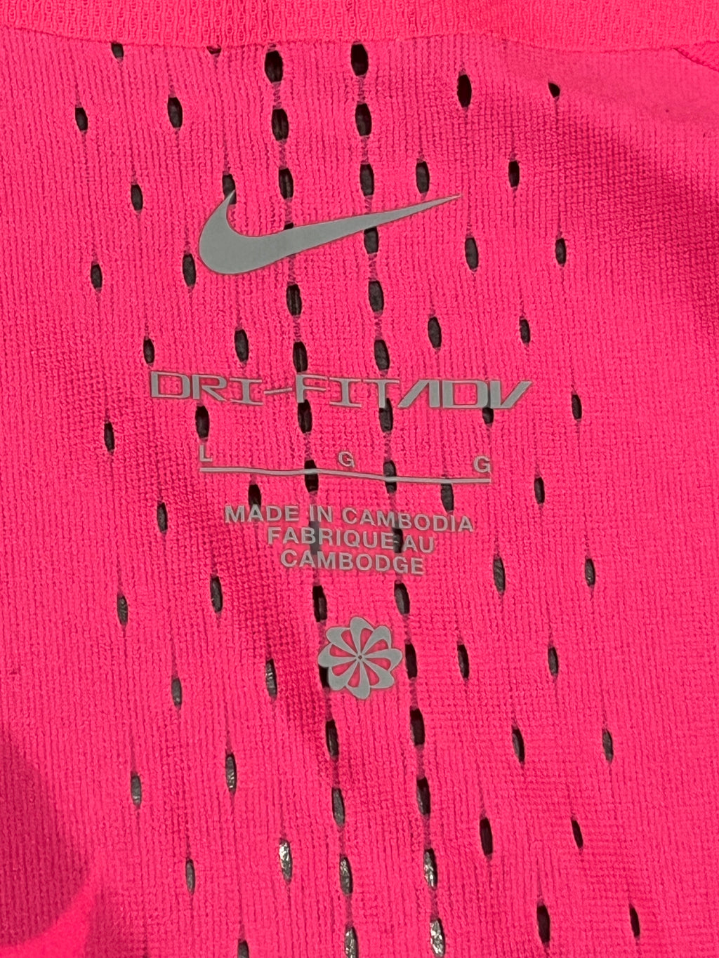 Pink & White Nike Men’s Dri Fit ADV AeroSwift Racing Singlet