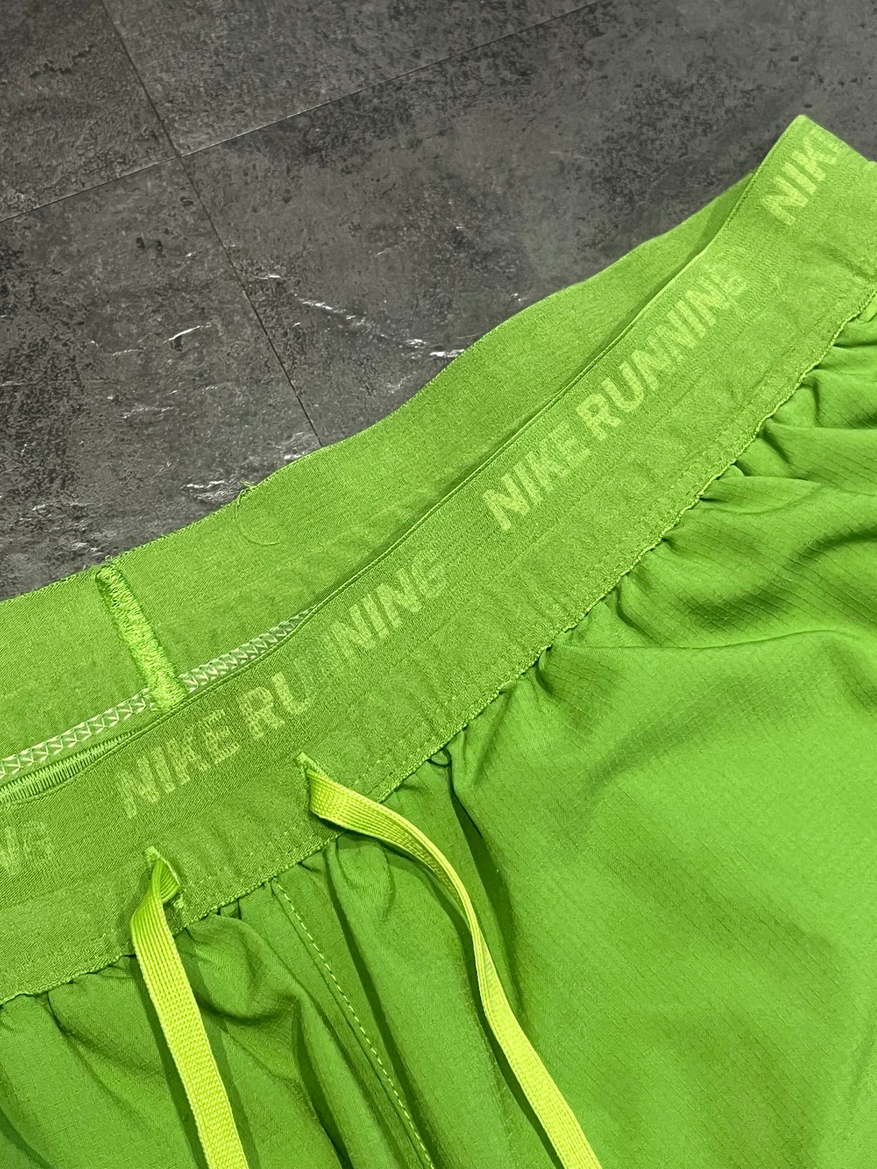 Green Nike Men’s Dri Fit Flex Stride 7” Brief Lined Running Shorts
