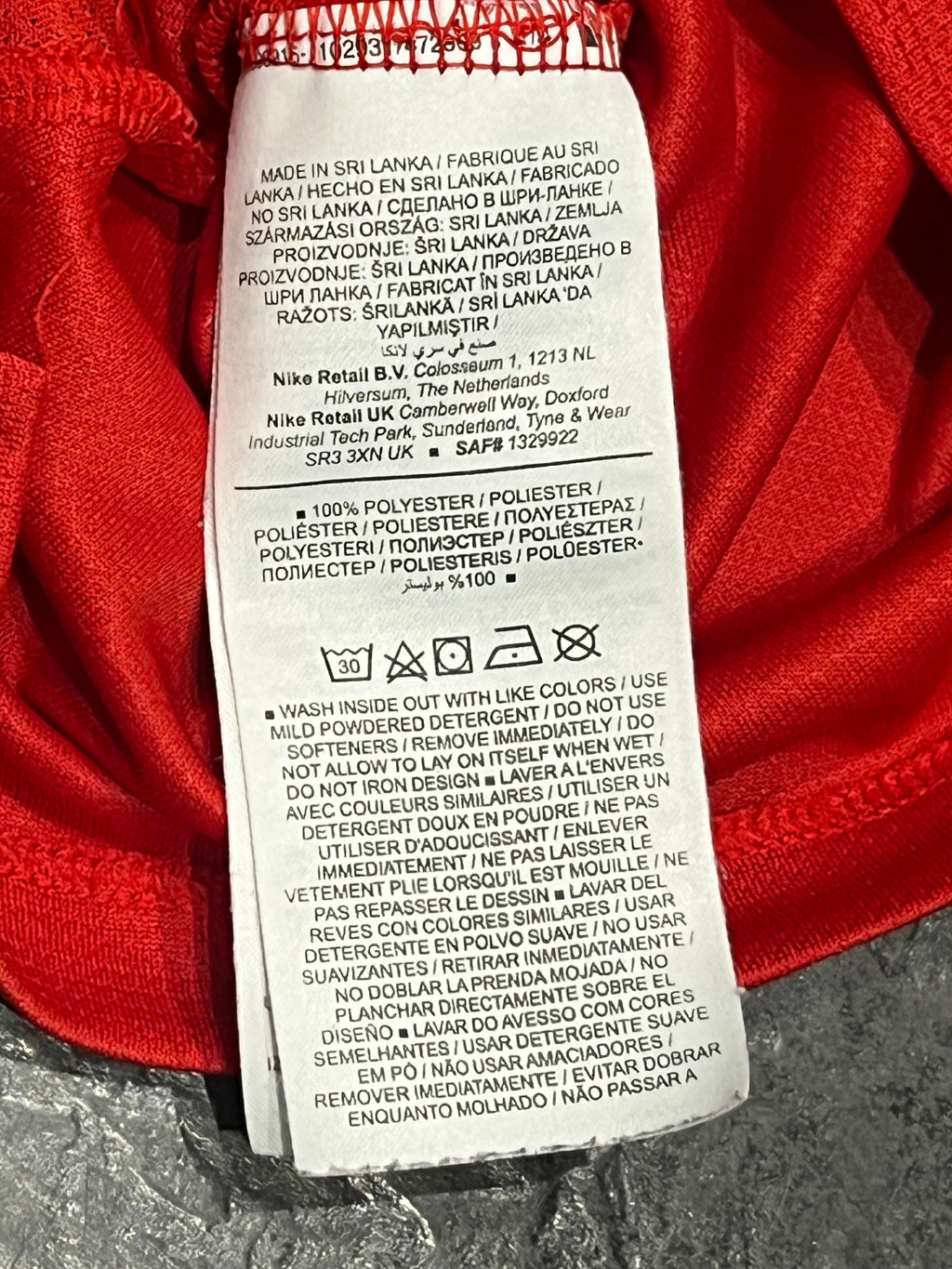 Red Nike Men’s Dri Fit Miler Running T Shirt