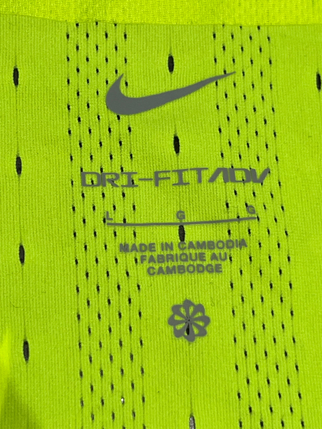 Neon Yellow Nike Men’s Dri Fit ADV Racing Singlet