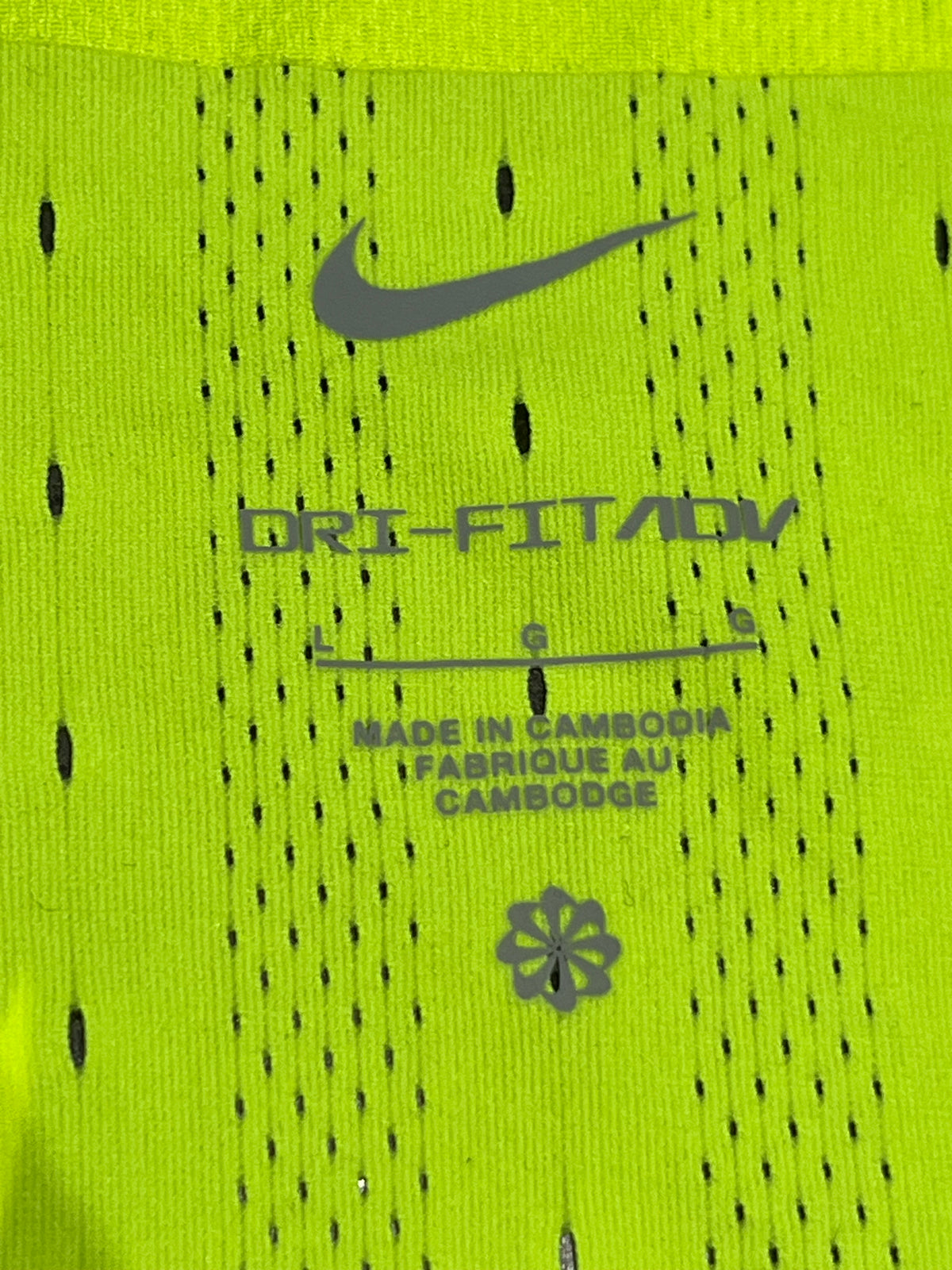 Neon Yellow Nike Men’s Dri Fit ADV Racing Singlet