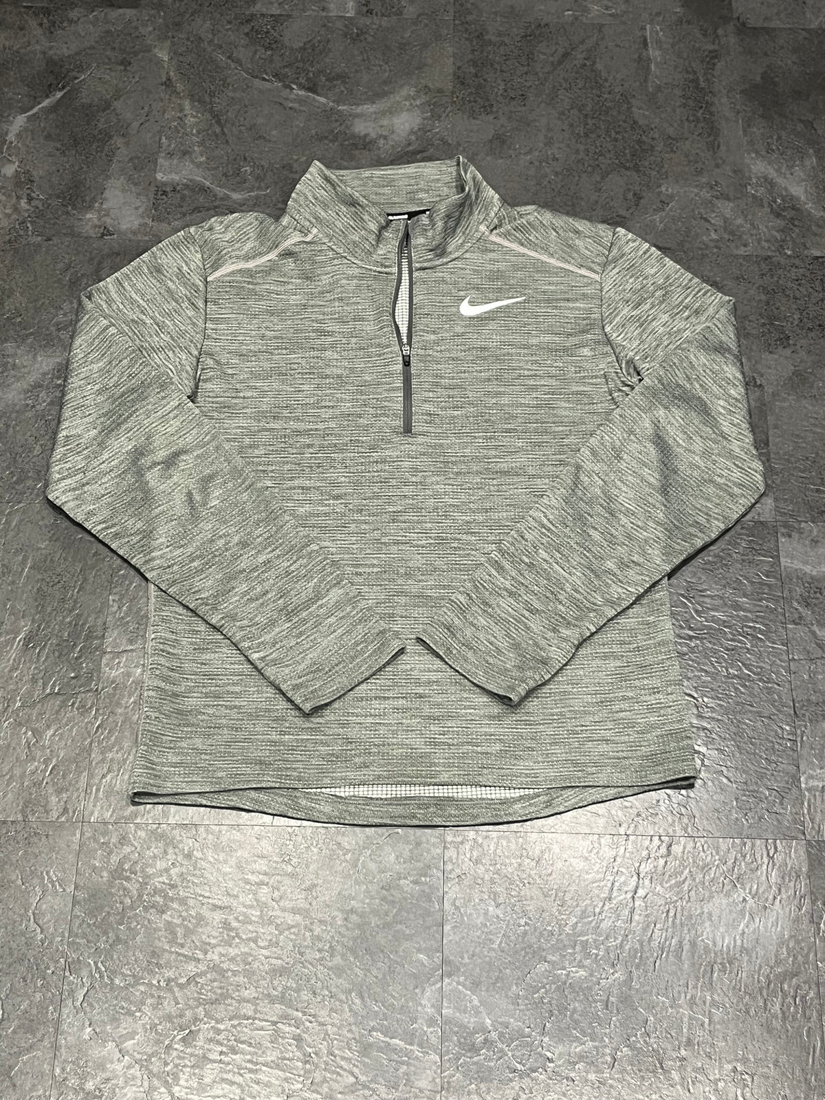 Grey Nike Men’s Dri Fit Pacer 1/4 Zip Top