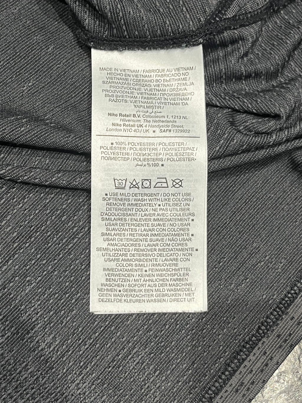 Dark Grey Nike Men’s Dri Fit ADV Running T Shirt