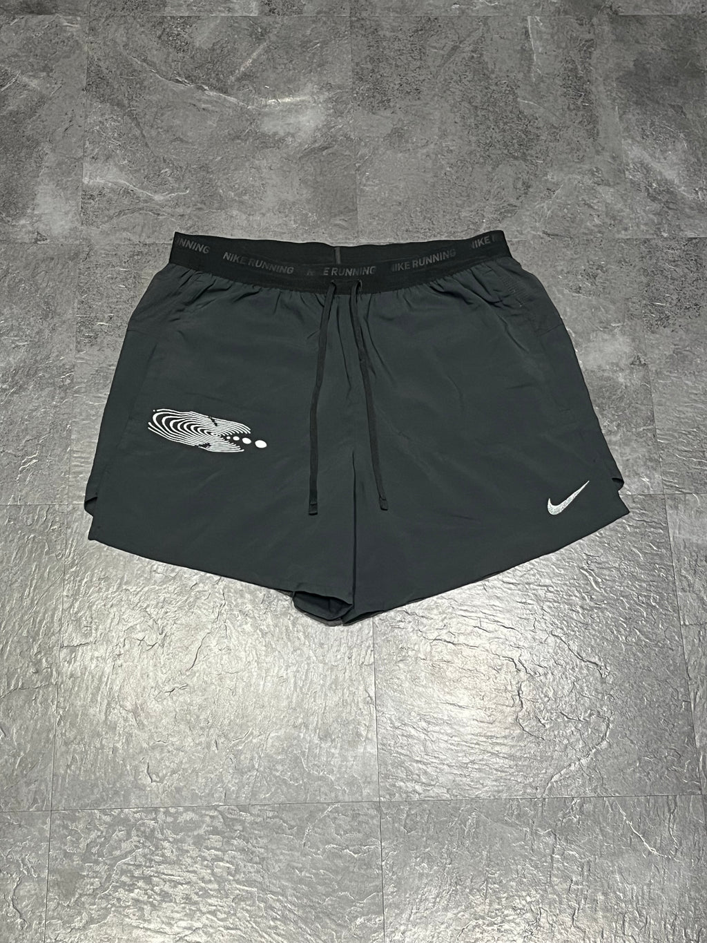 Black Nike Men’s Dri Fit Stride Energy 5” Brief Lined Running Shorts