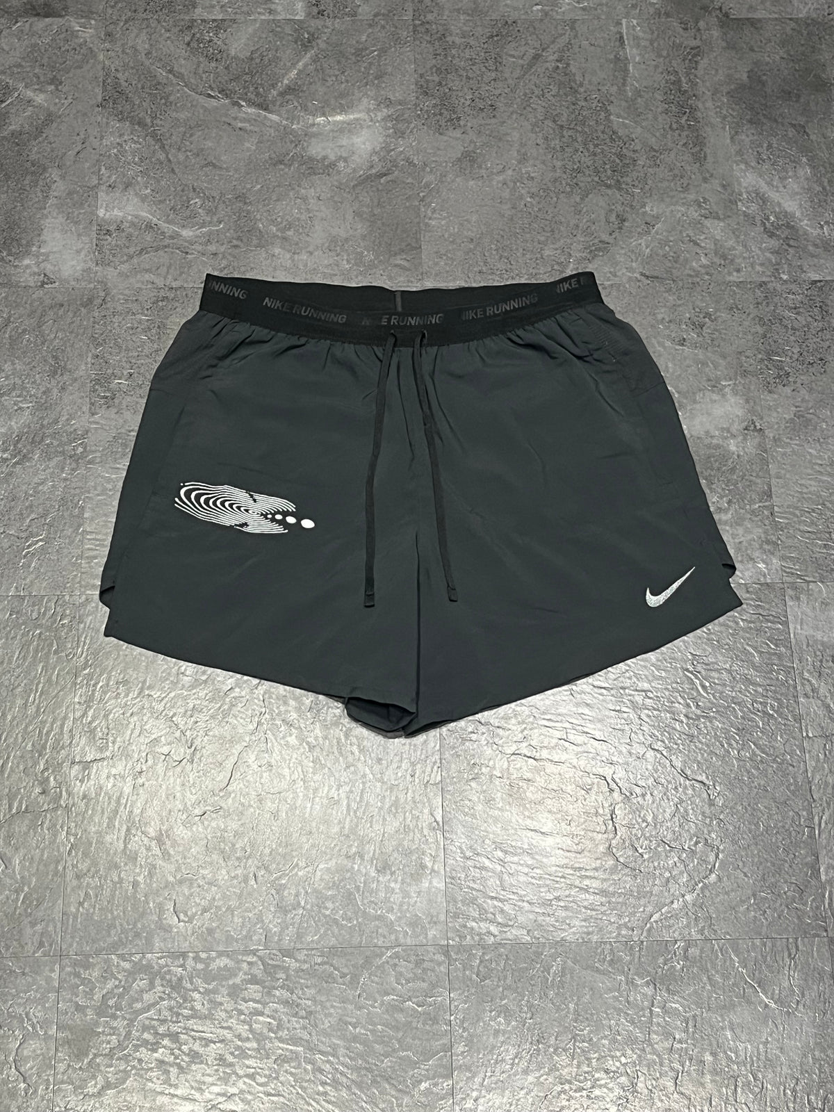 Black Nike Men’s Dri Fit Stride Energy 5” Brief Lined Running Shorts