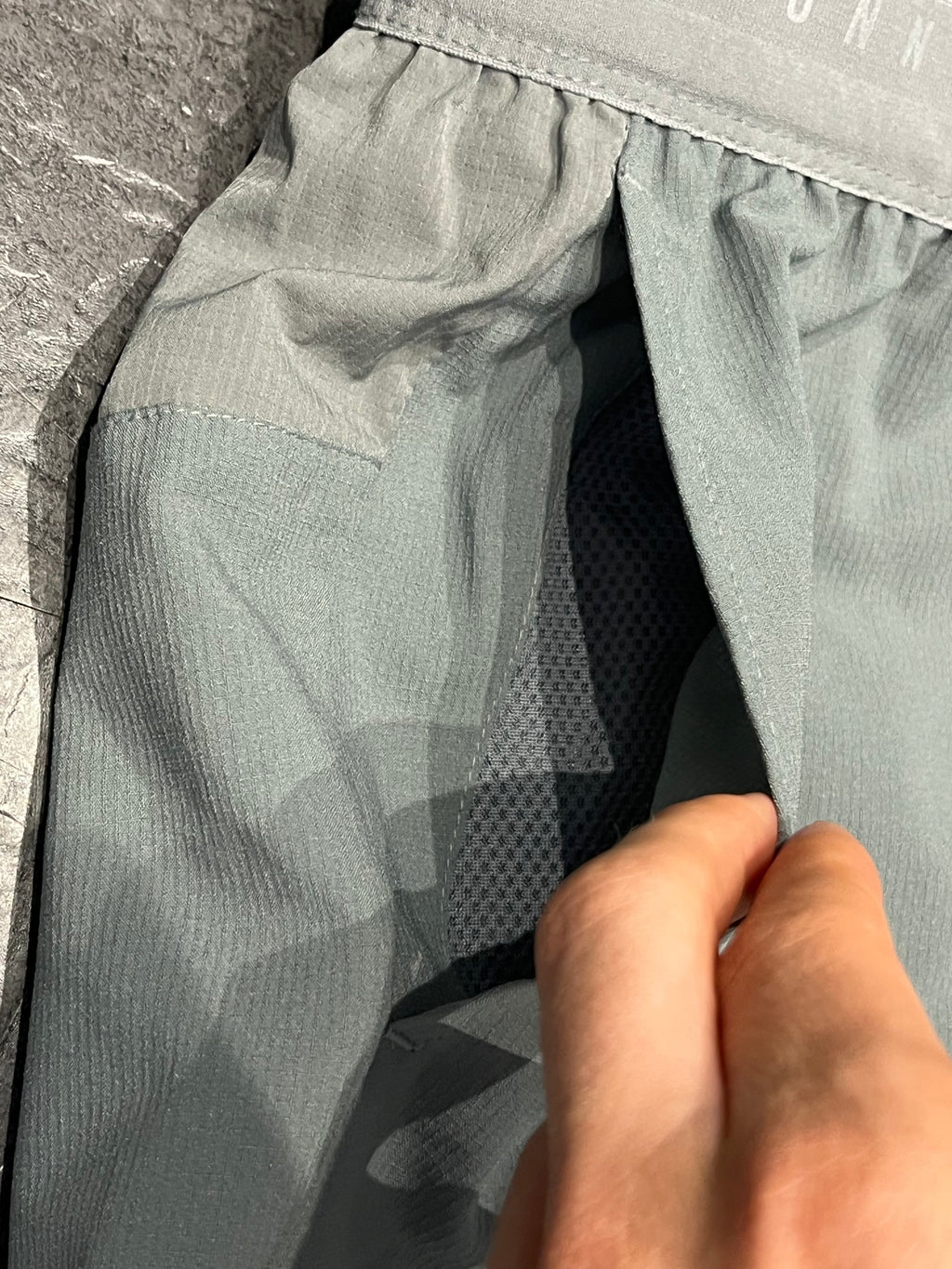 Grey Nike Men’s Dri Fit Stride 5” Brief Lined Running Shorts