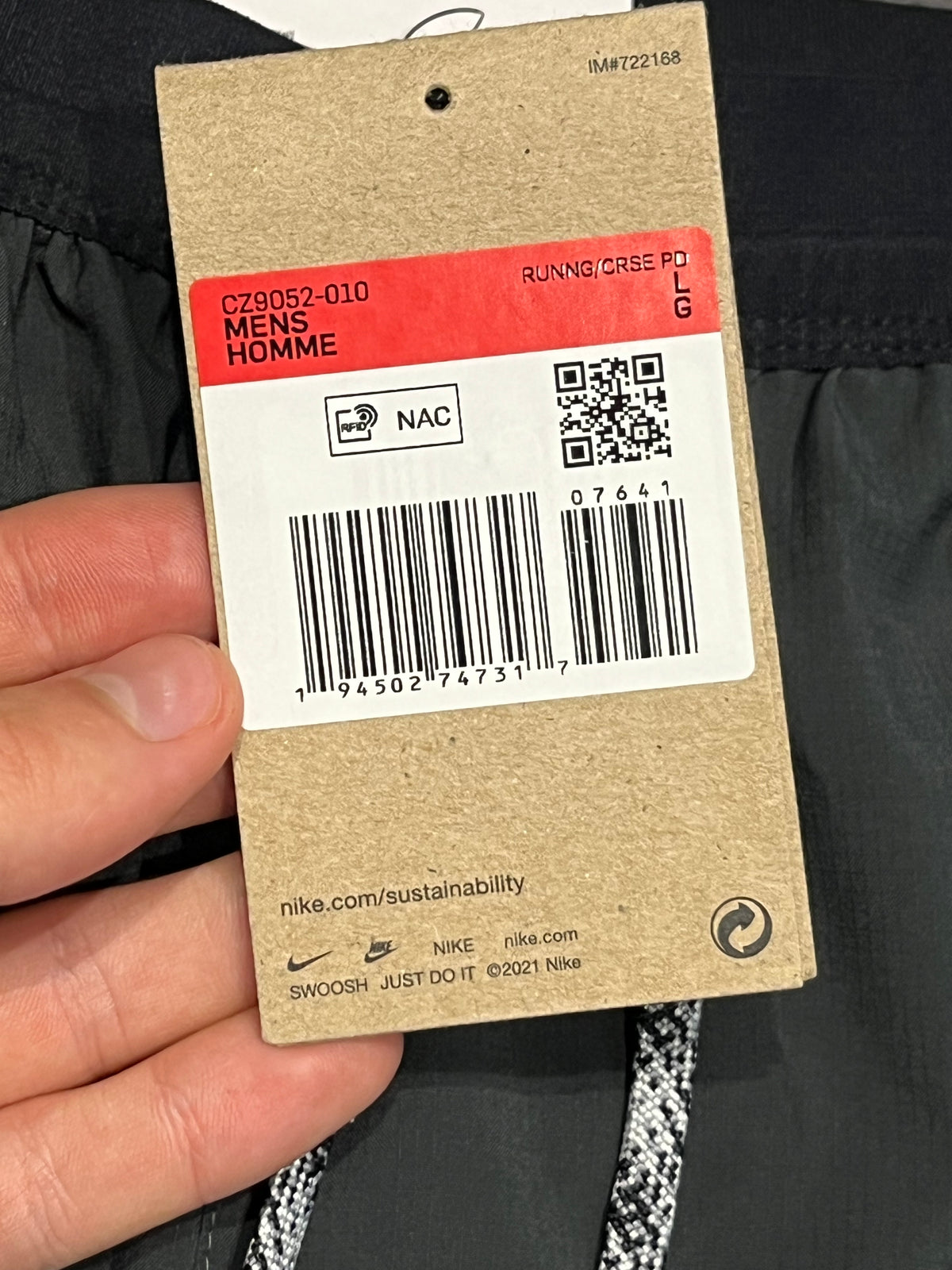 Black Nike Men’s Dri Fit Trail 5” Brief Lined Running Shorts