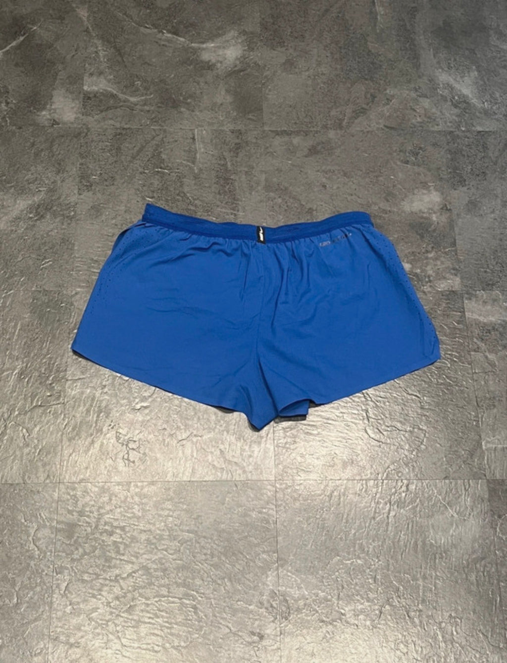 Blue & Orange Nike Men’s Dri Fit ADV 2” Racing Split Shorts