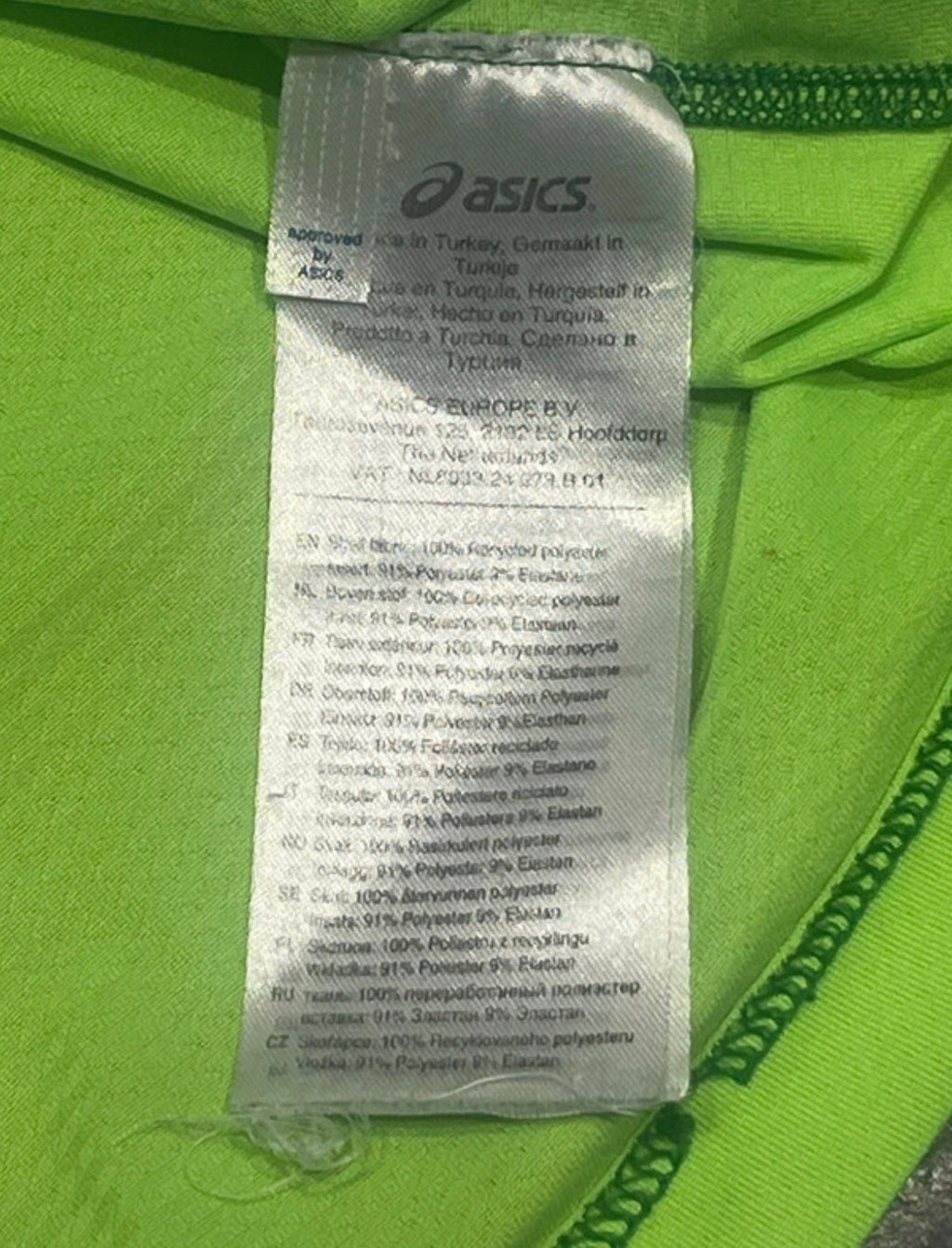 Green Asics Men’s Motiondry SS Running T Shirt