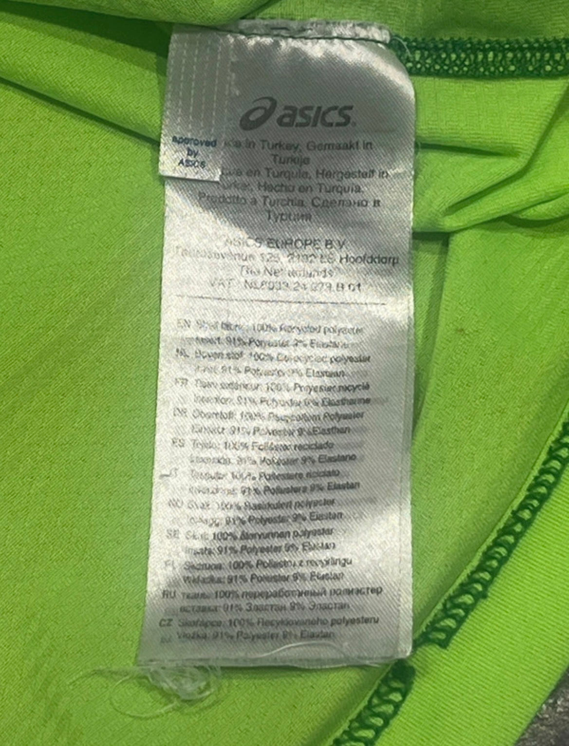 Green Asics Men’s Motiondry SS Running T Shirt
