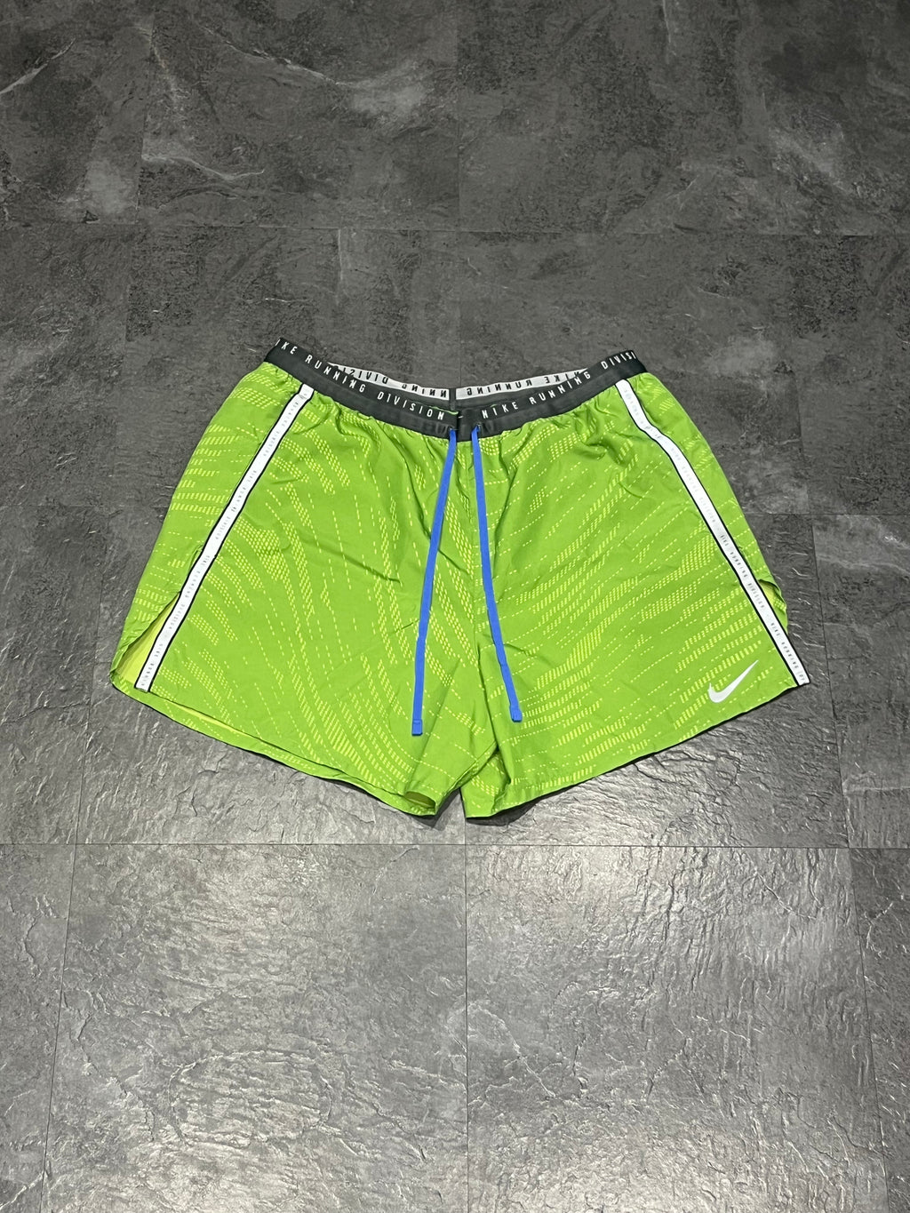 Green Nike Men’s Dri Fit Running Division 5” Brief Lined Running Shorts