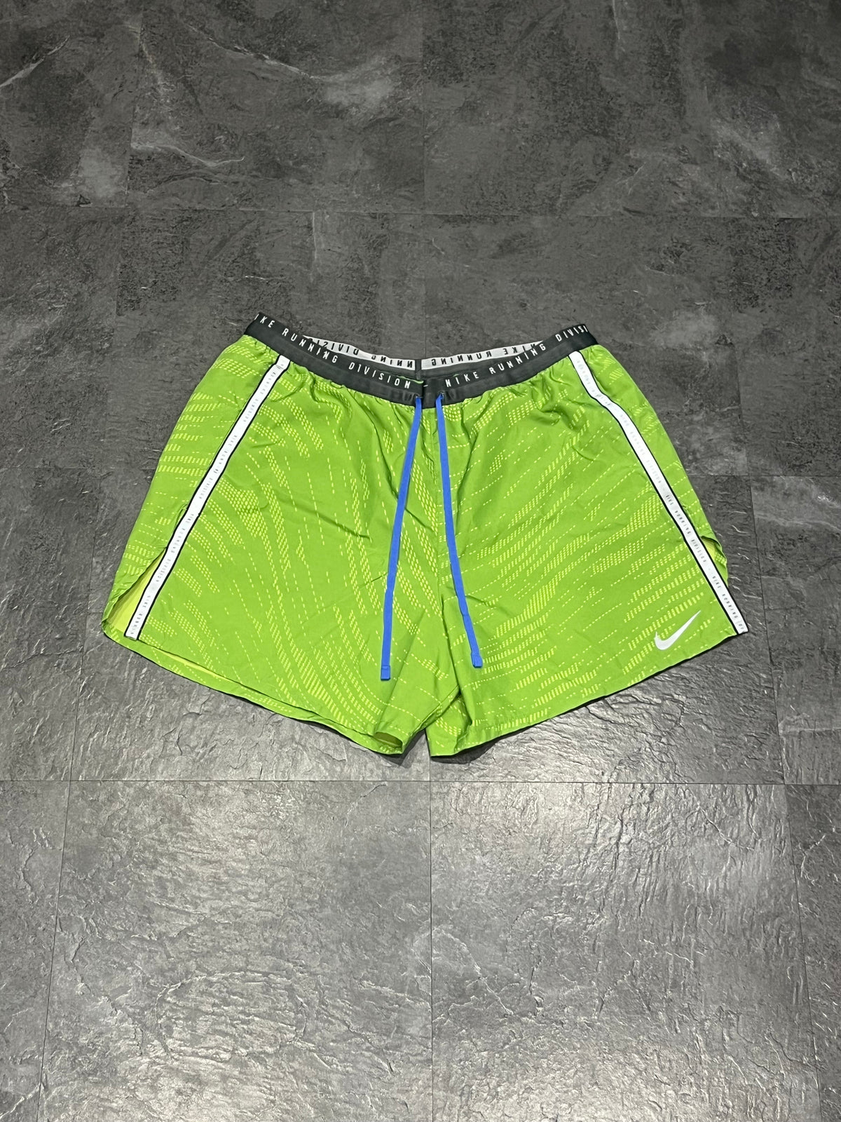Green Nike Men’s Dri Fit Running Division 5” Brief Lined Running Shorts