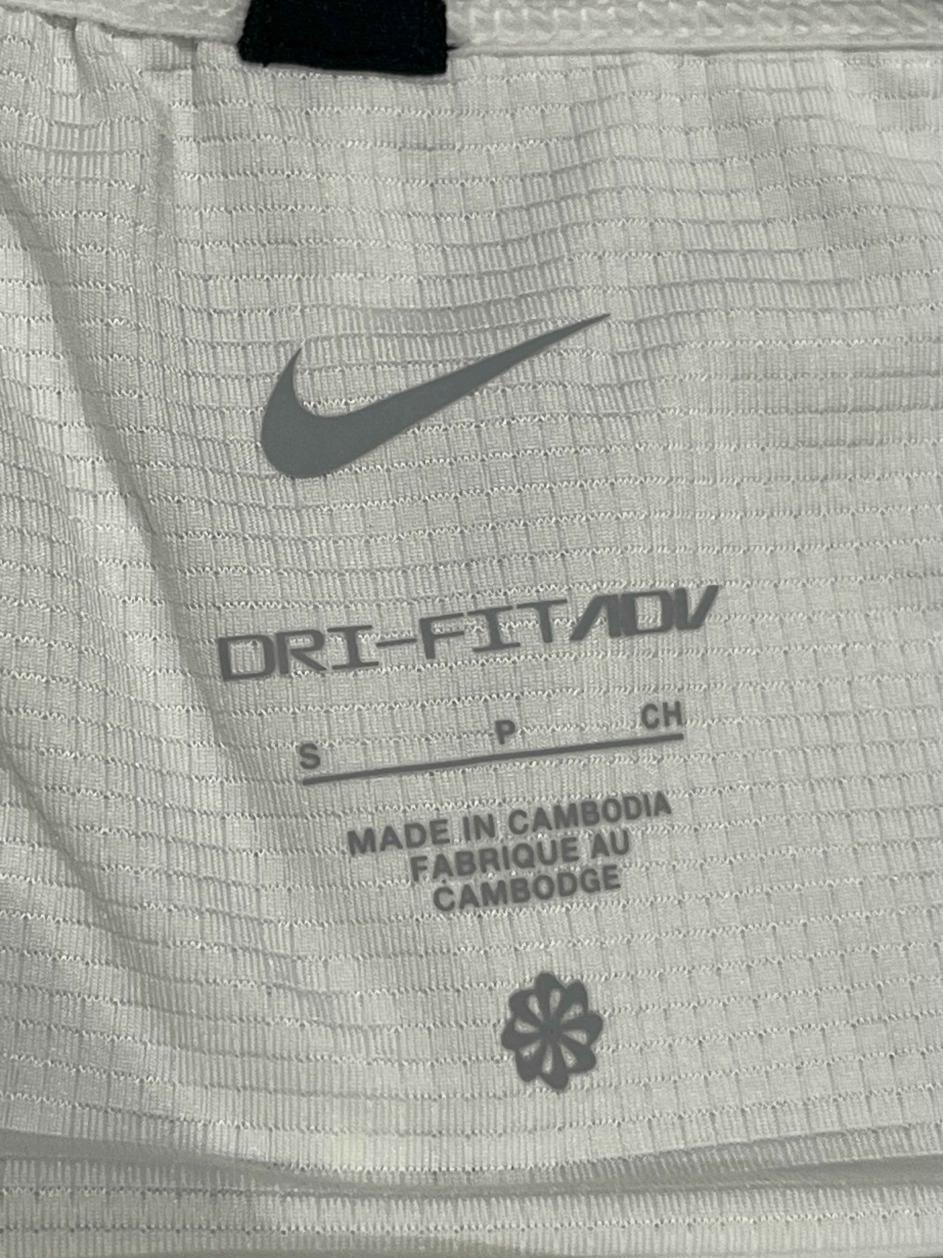 White & Blue Nike Men’s Dri Fit ADV 2” Racing Split Shorts