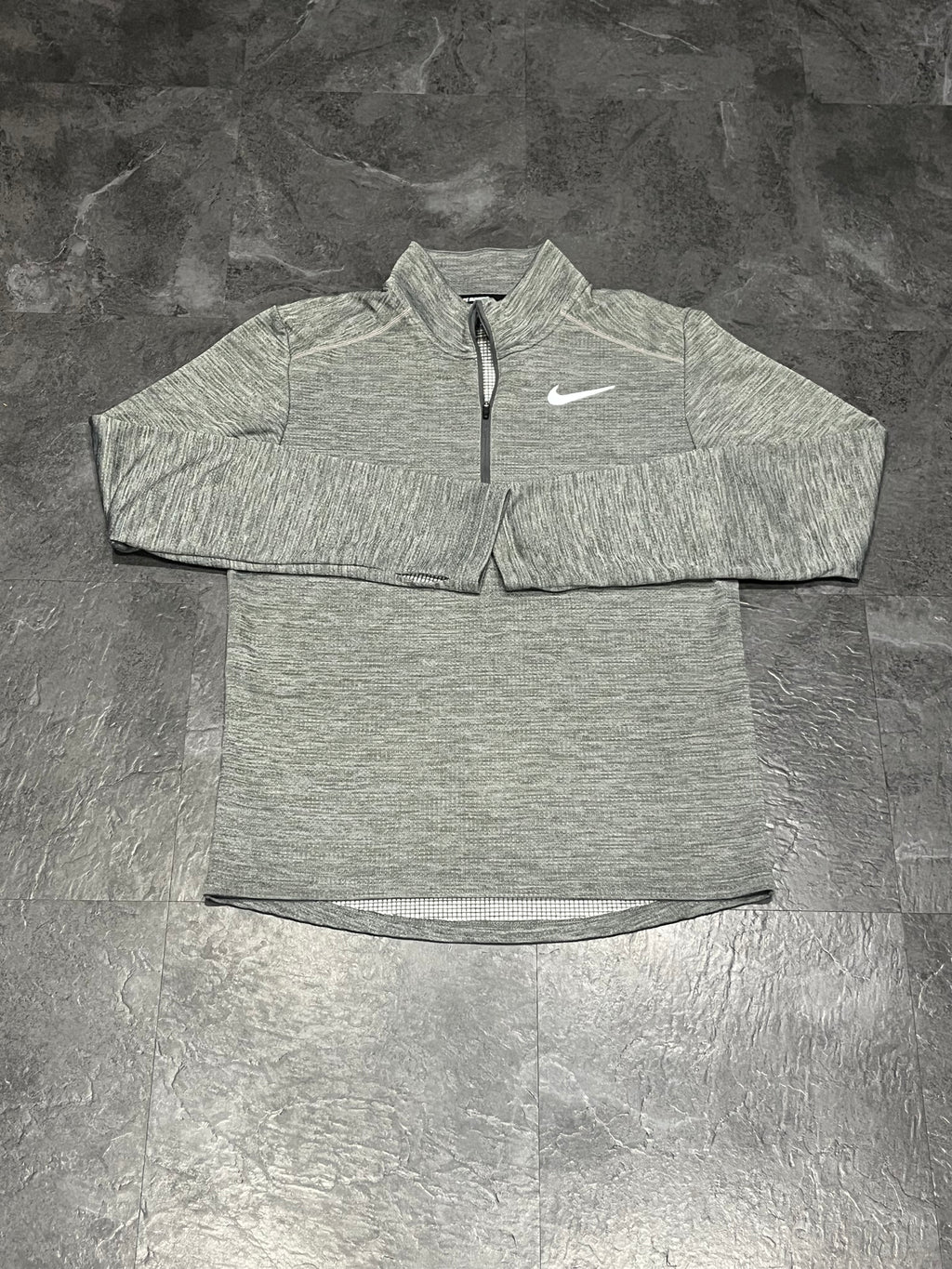Grey Nike Men’s Dri Fit Pacer 1/4 Zip Top