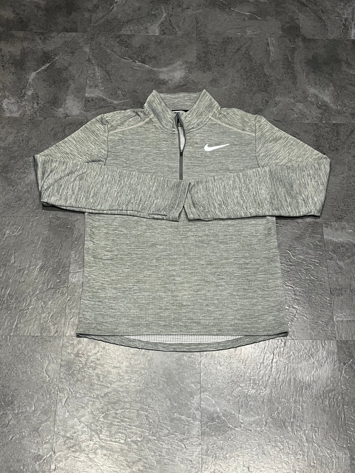 Grey Nike Men’s Dri Fit Pacer 1/4 Zip Top