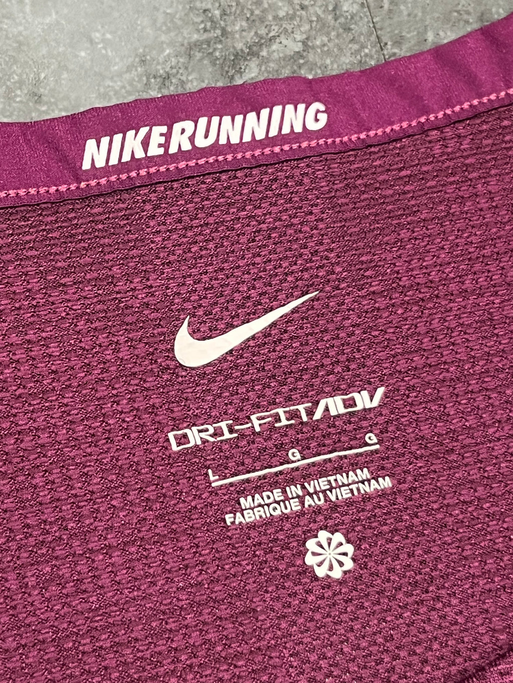Plum Nike Men’s Dri Fit ADV Running T Shirt