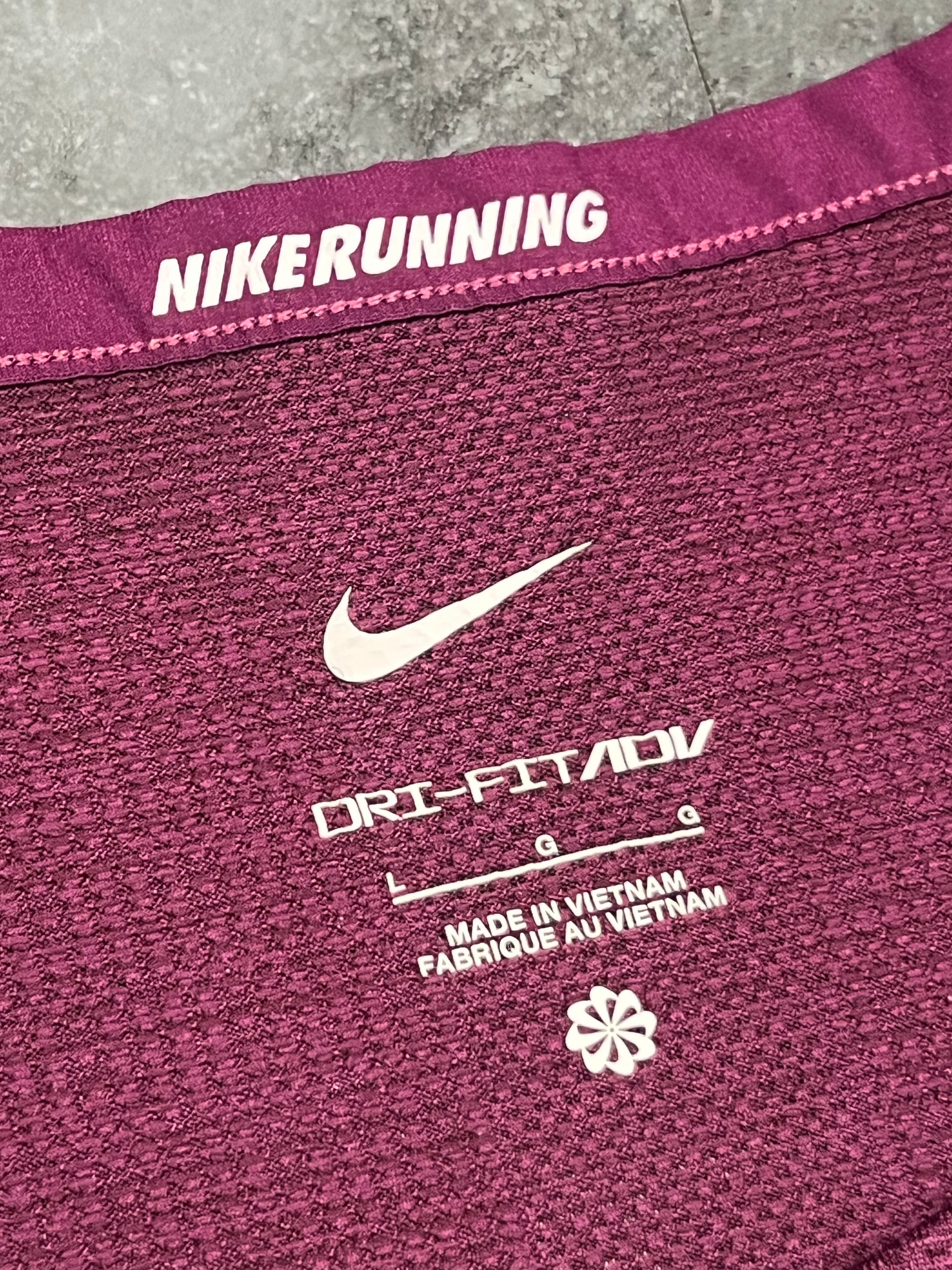Plum Nike Men’s Dri Fit ADV Running T Shirt