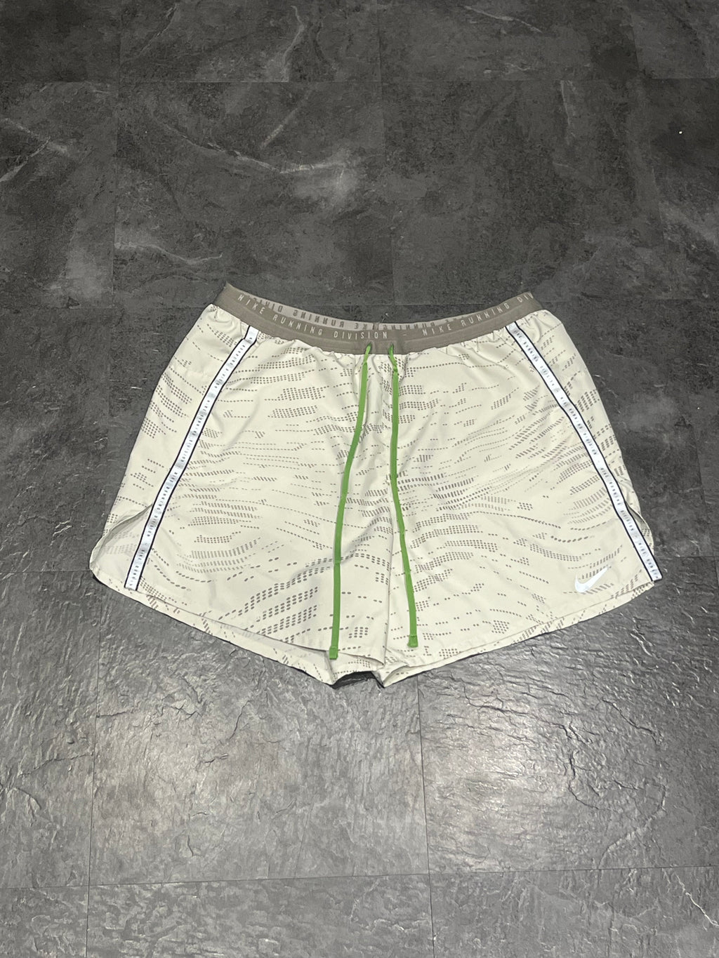 White Nike Men’s Dri Fit Running Division 5” Brief Lined Running Shorts