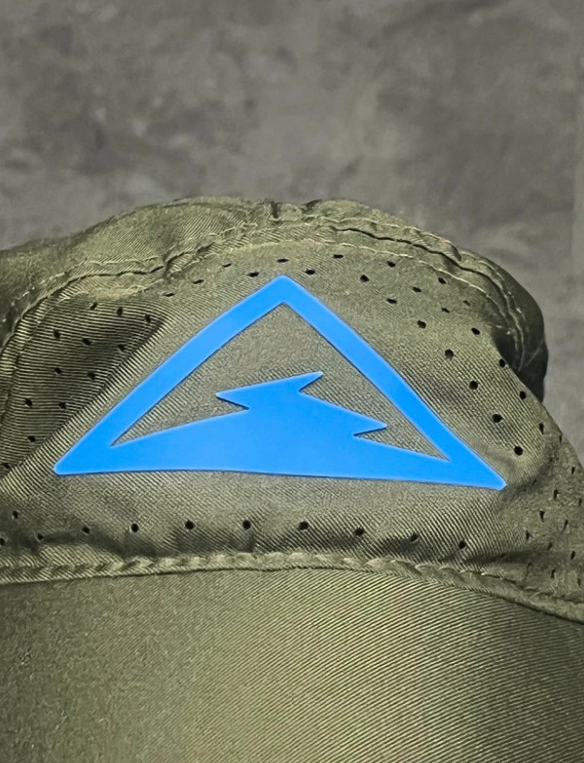 Green & Blue Nike Dri Fit Trail Aerobill Tailwind Running Cap