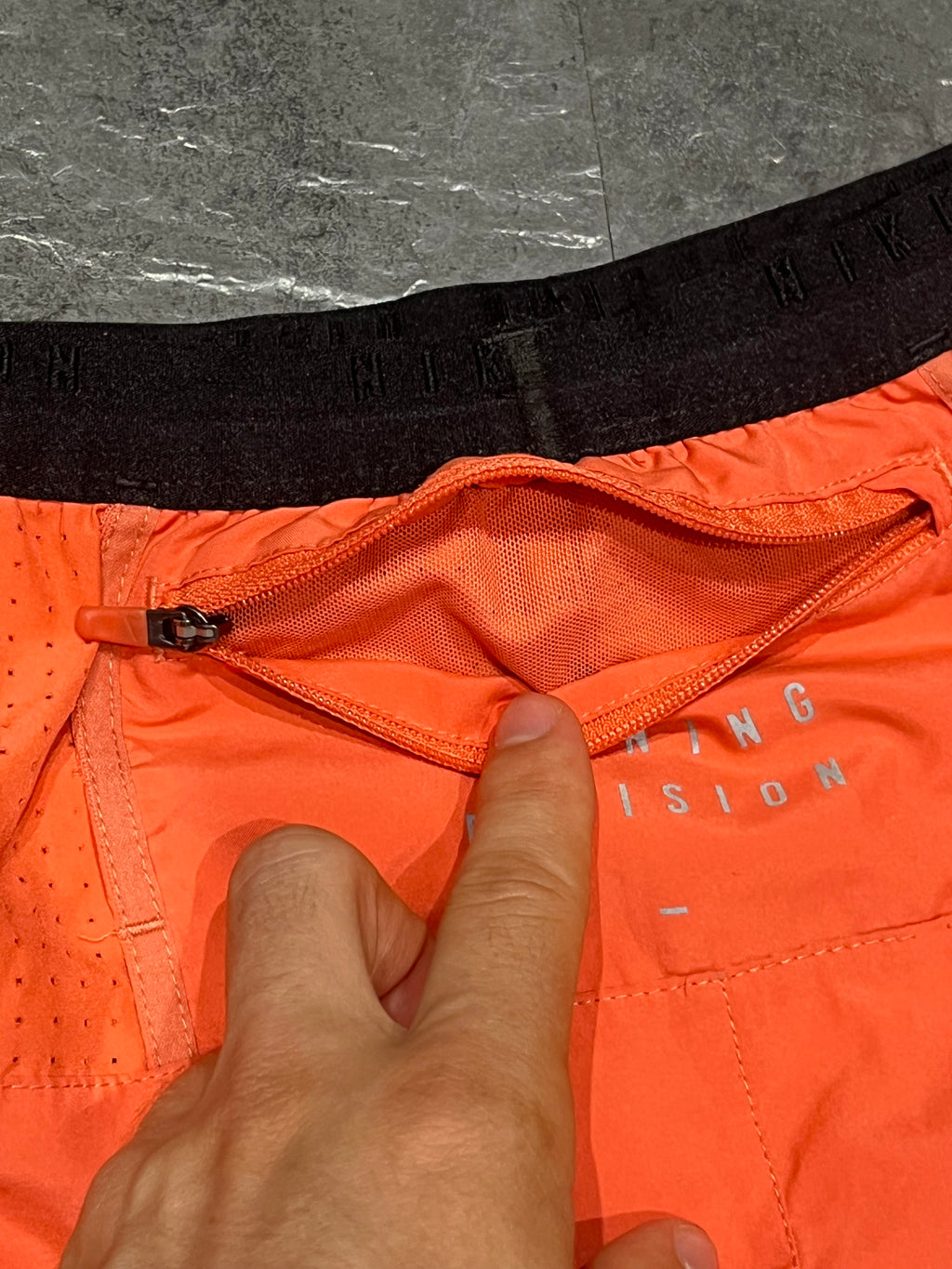 Orange Nike Men’s Dri Fit Running Division 5” Brief Lined Running Shorts
