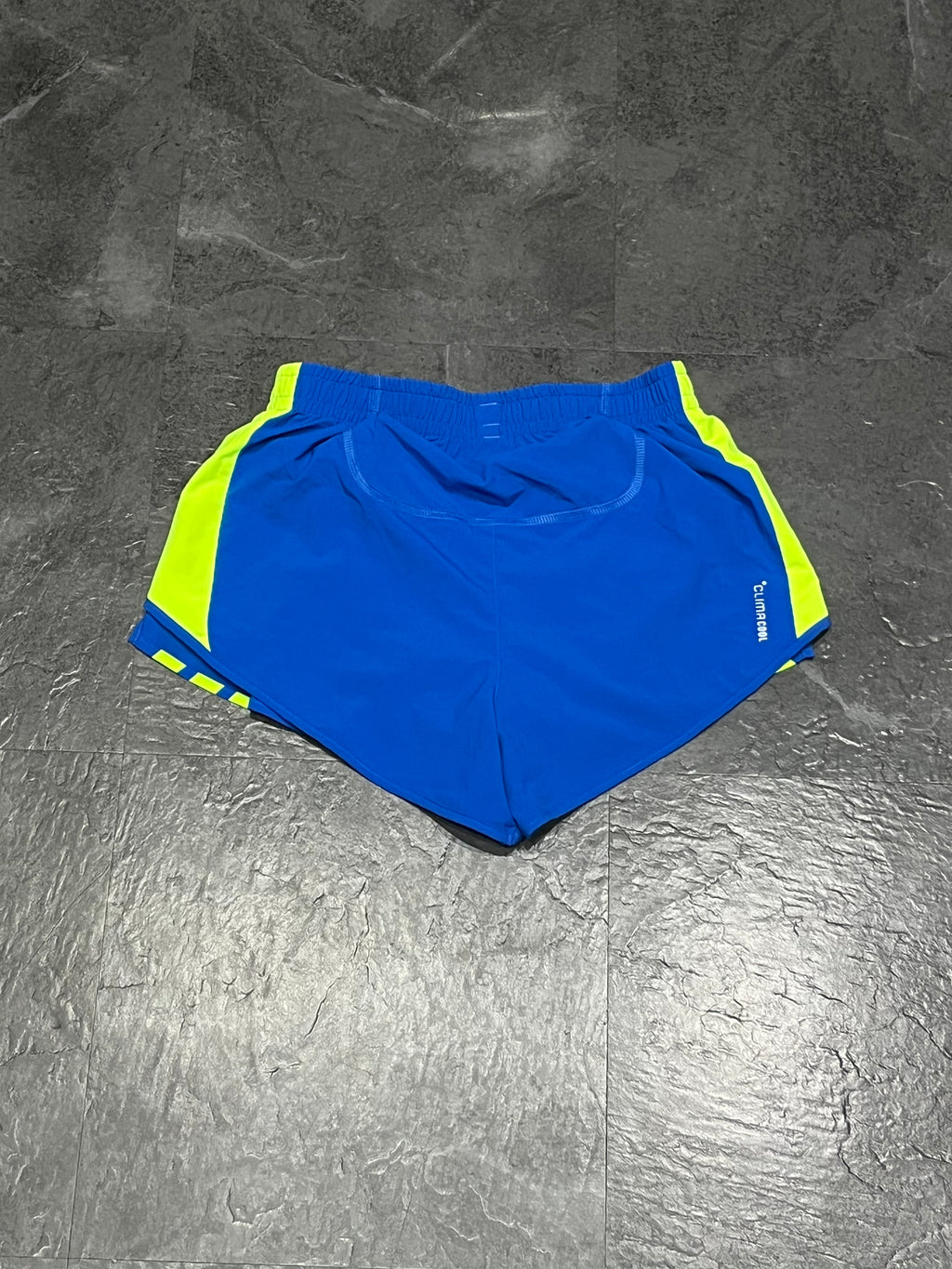 Blue/Yellow Adidas Men’s Adizero 2” Racing Split Shorts