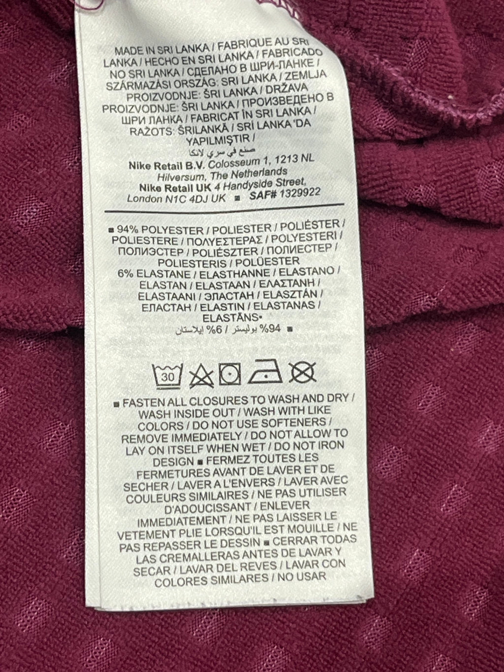 Pink Nike Men’s Therma Fit 1/2 Zip Top