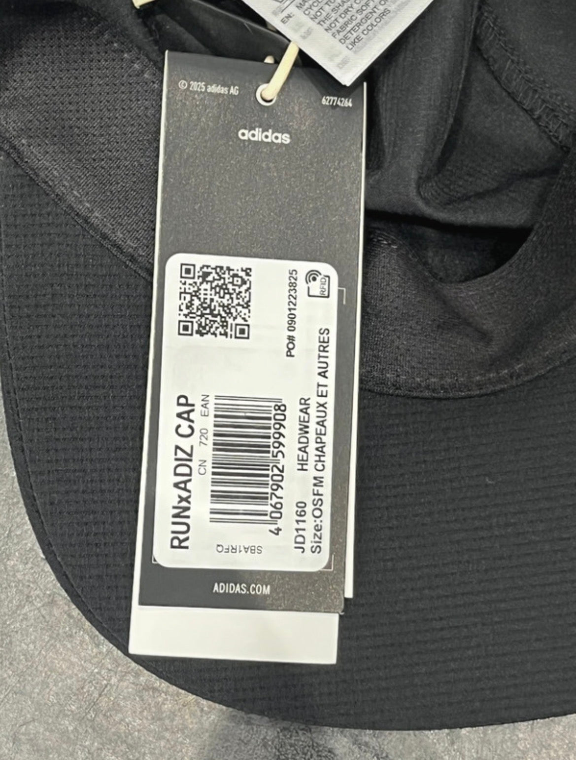 Black Adidas Men’s Adizero Climacool Running Cap