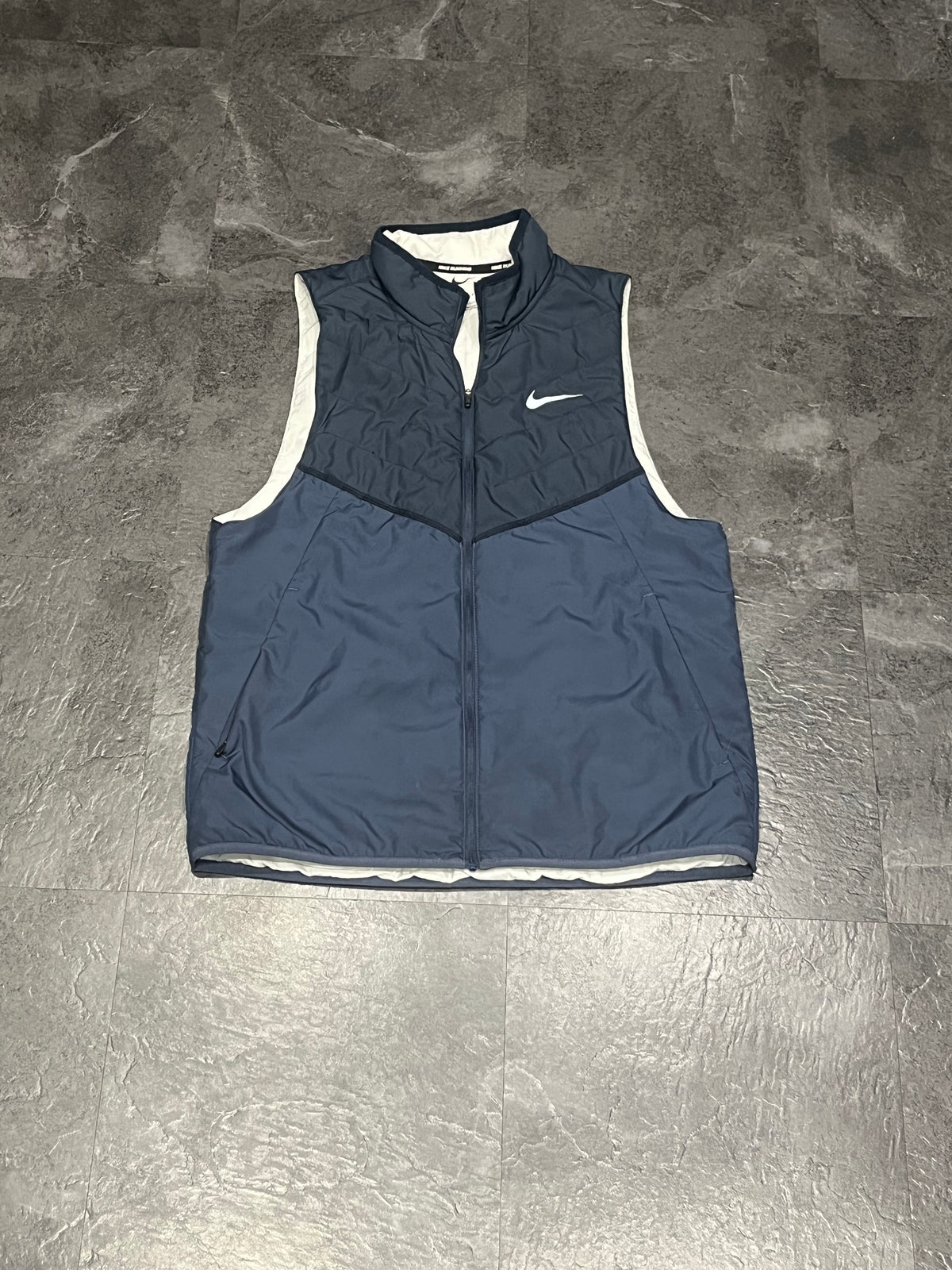 Blue Nike Men’s Therma Fit Running Gilet