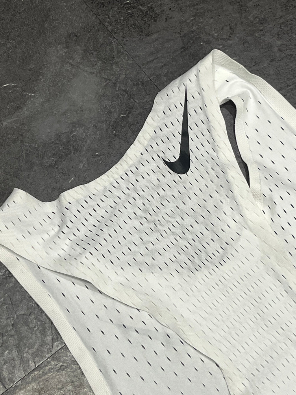White & Black Nike Men’s Dri Fit ADV Aeroswift Racing Singlet
