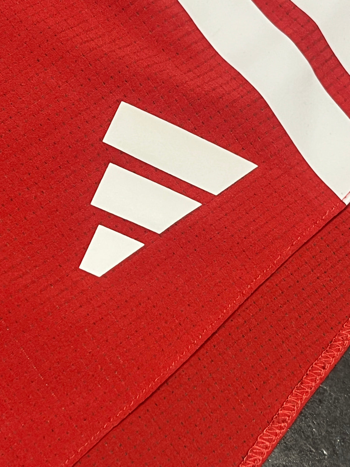 Red/White Adidas Men’s Adizero Gel Pocket 5” Brief Lined Running Shorts