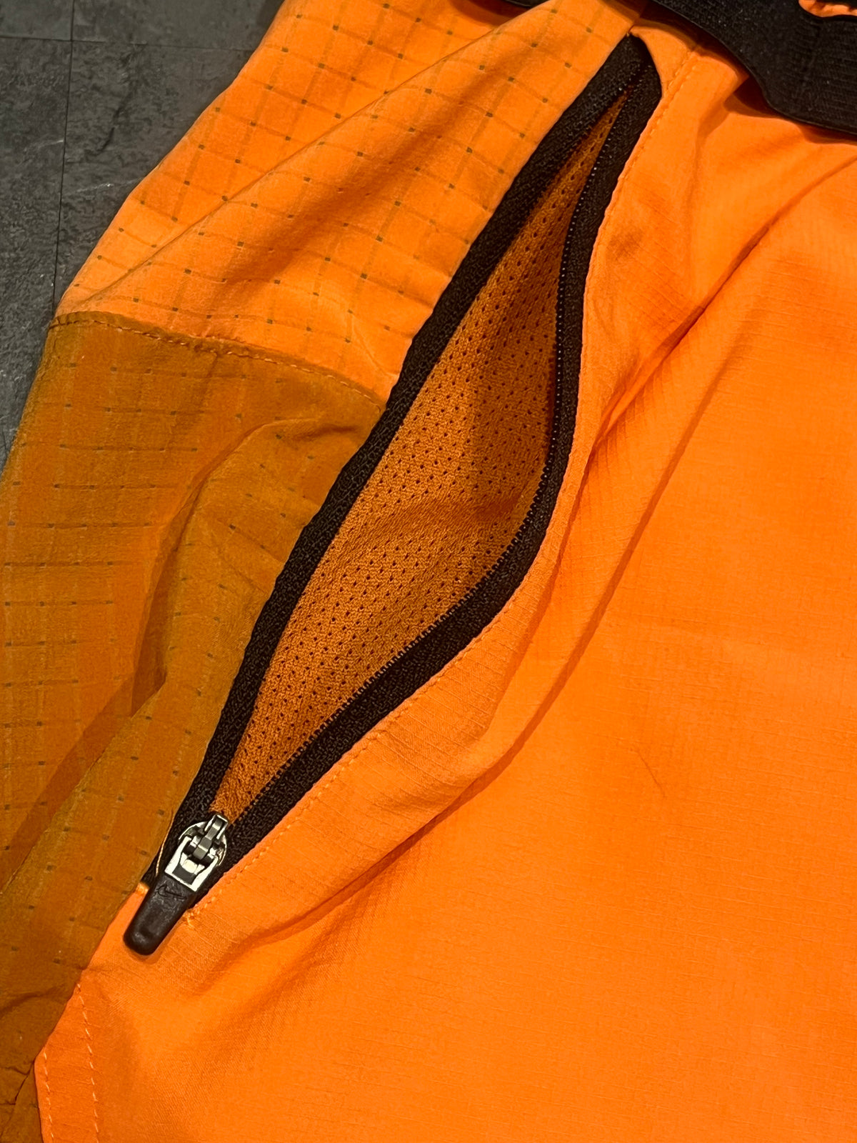 Orange Nike Men’s Dri Fit Trail 5” Brief Lined Running Shorts